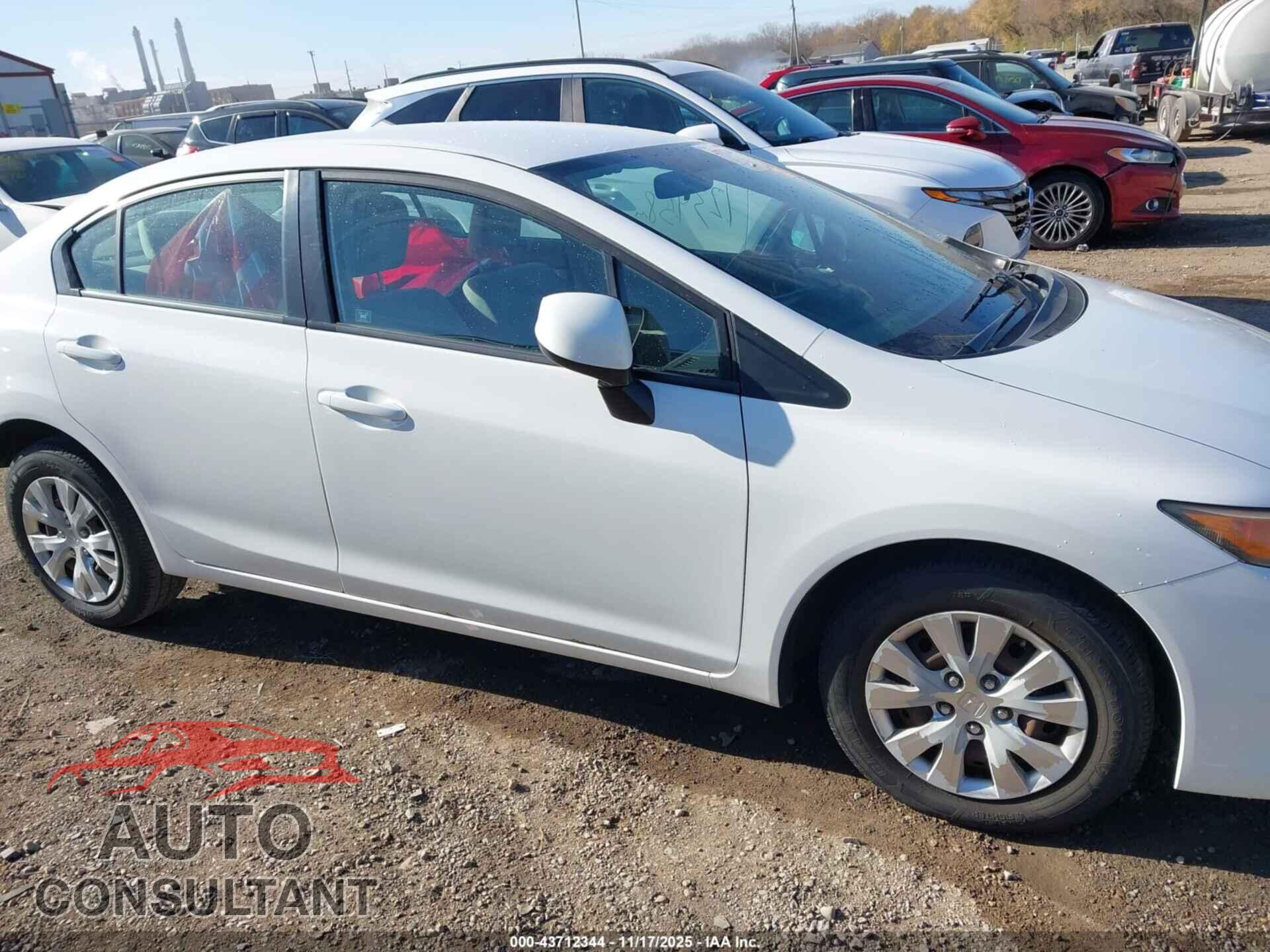 HONDA CIVIC 2012 - 19XFB2F53CE022038
