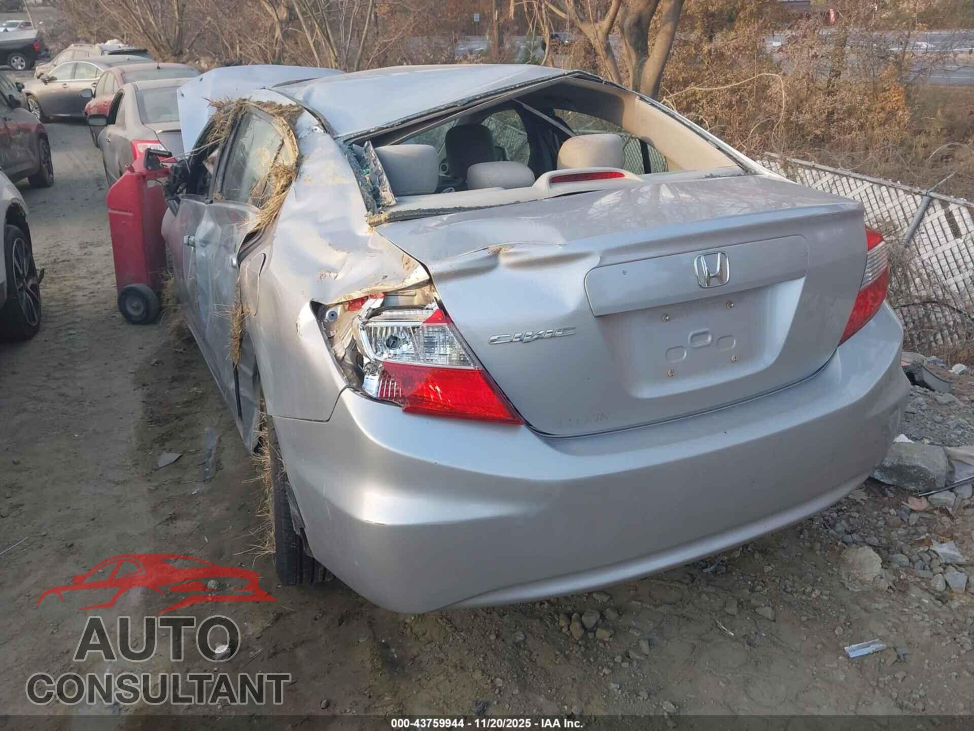 HONDA CIVIC 2012 - 19XFB2F82CE335141
