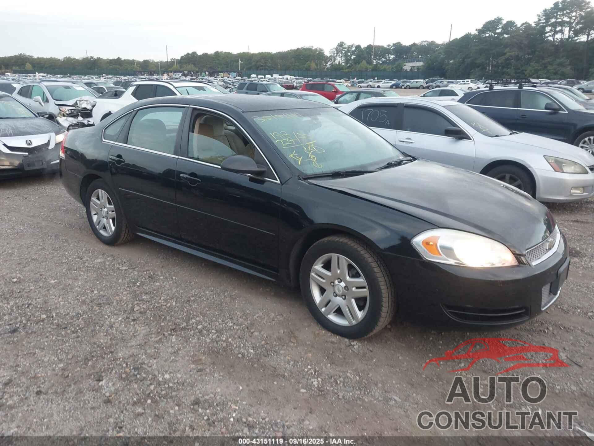 CHEVROLET IMPALA 2012 - 2G1WG5E33C1138722