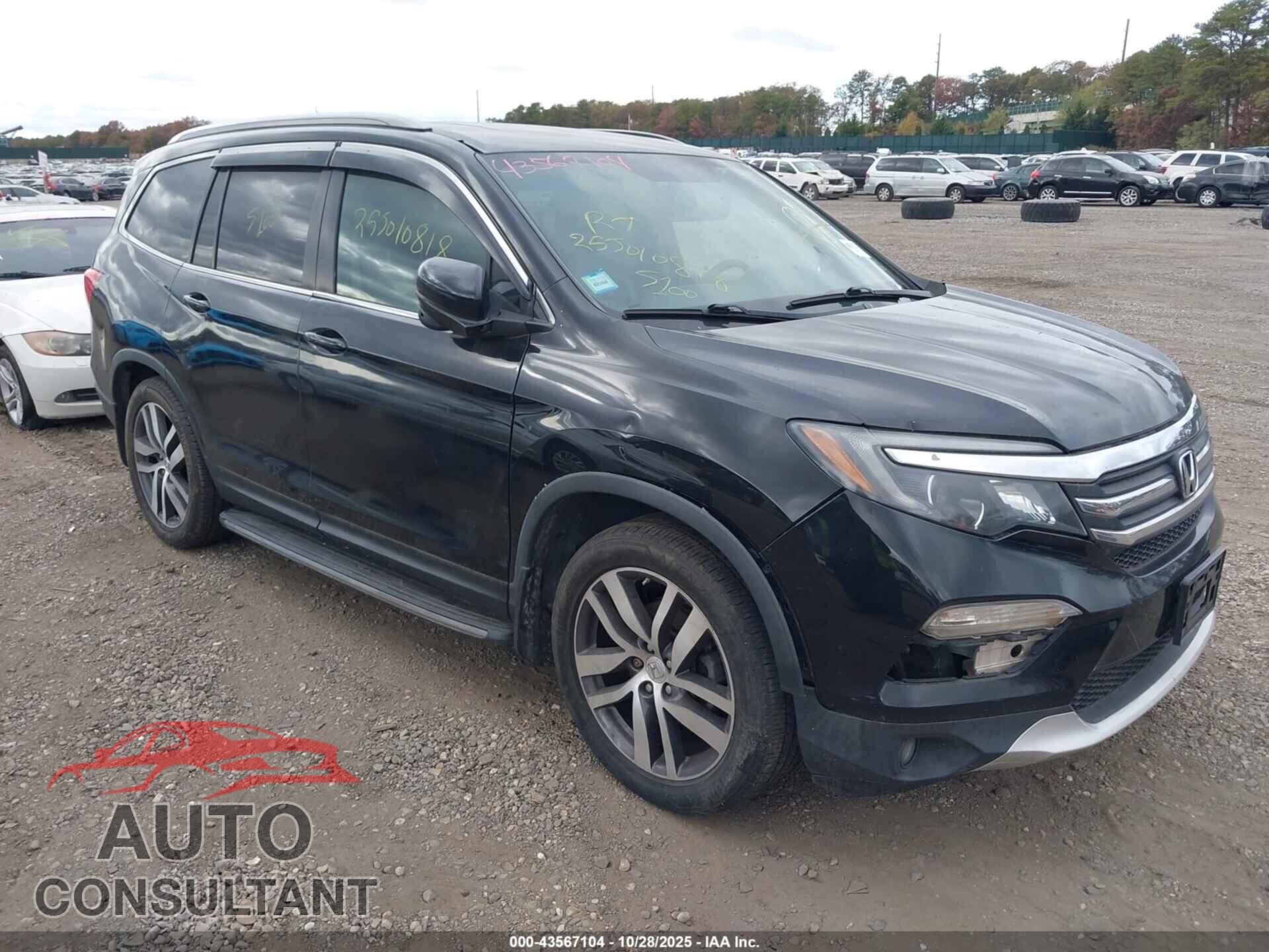HONDA PILOT 2017 - 5FNYF6H53HB024357