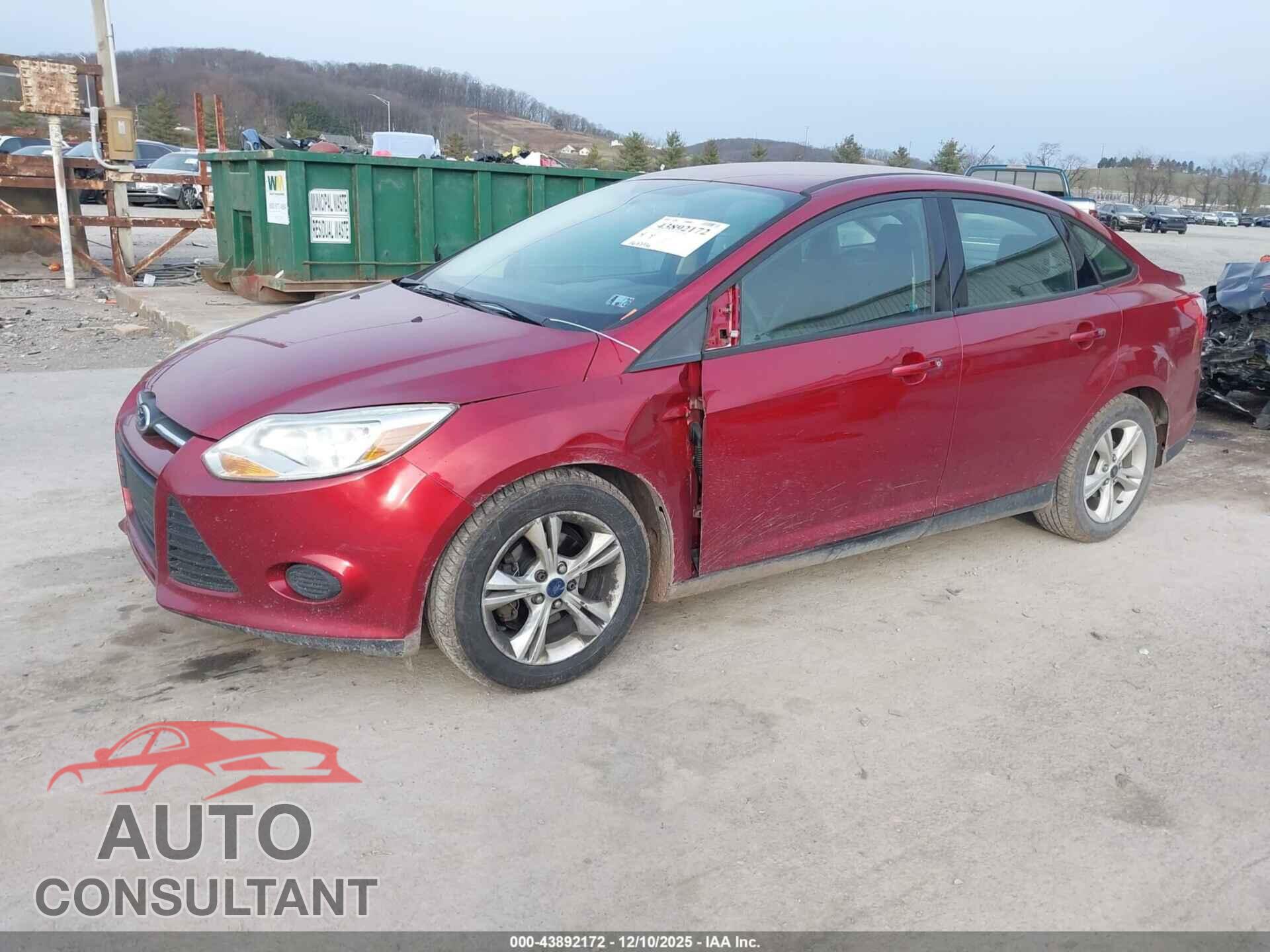 FORD FOCUS 2014 - 1FADP3F23EL449451