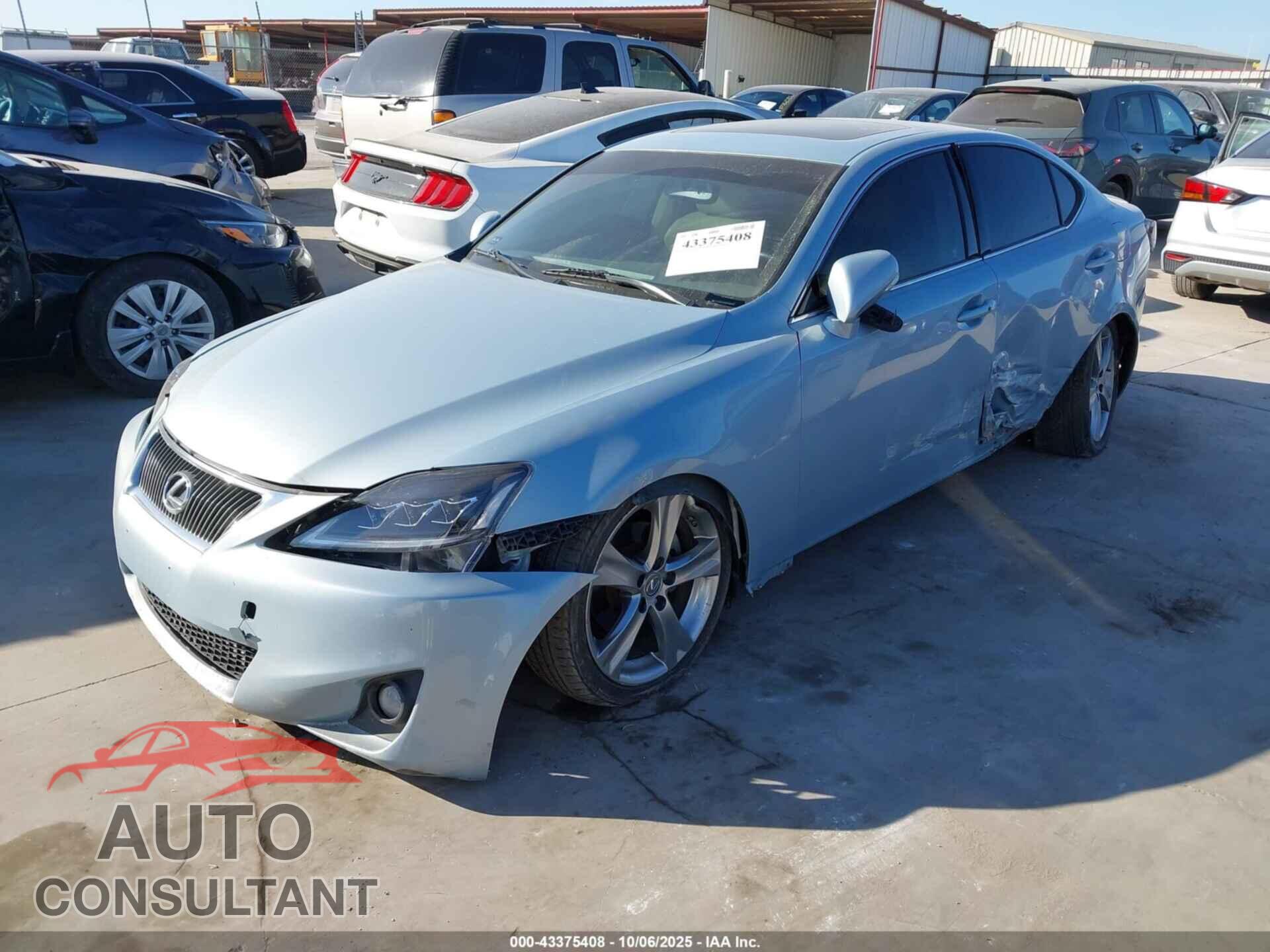 LEXUS IS 250 2013 - JTHBF5C28D5185357