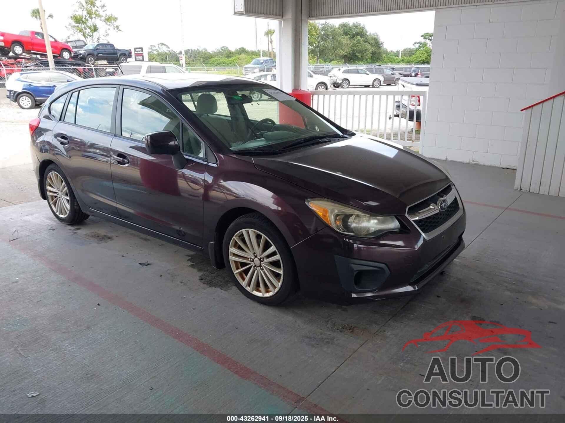 SUBARU IMPREZA 2012 - JF1GPAD68CH223218