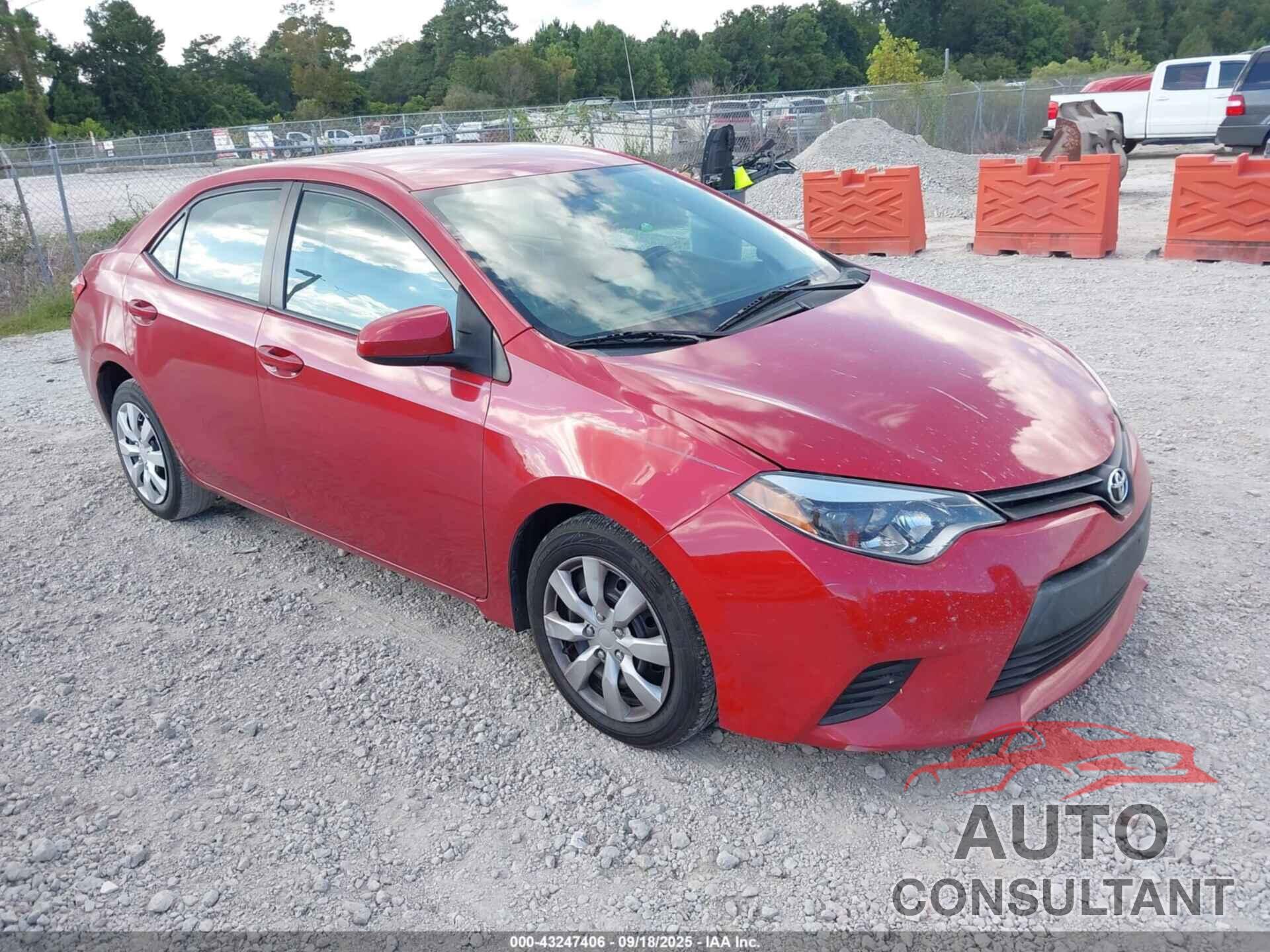 TOYOTA COROLLA 2016 - 2T1BURHE2GC588856