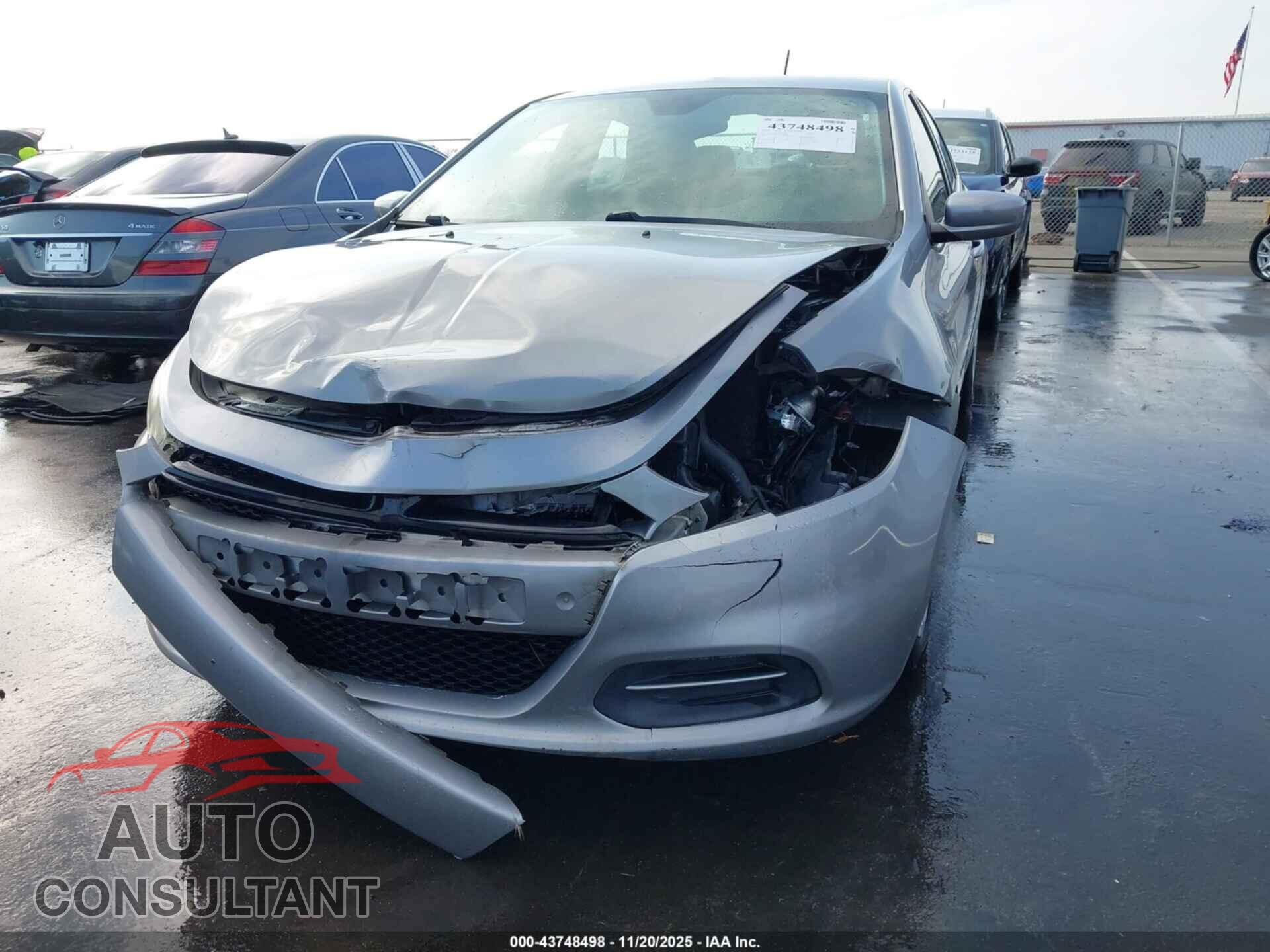 DODGE DART 2015 - 1C3CDFBB5FD431684