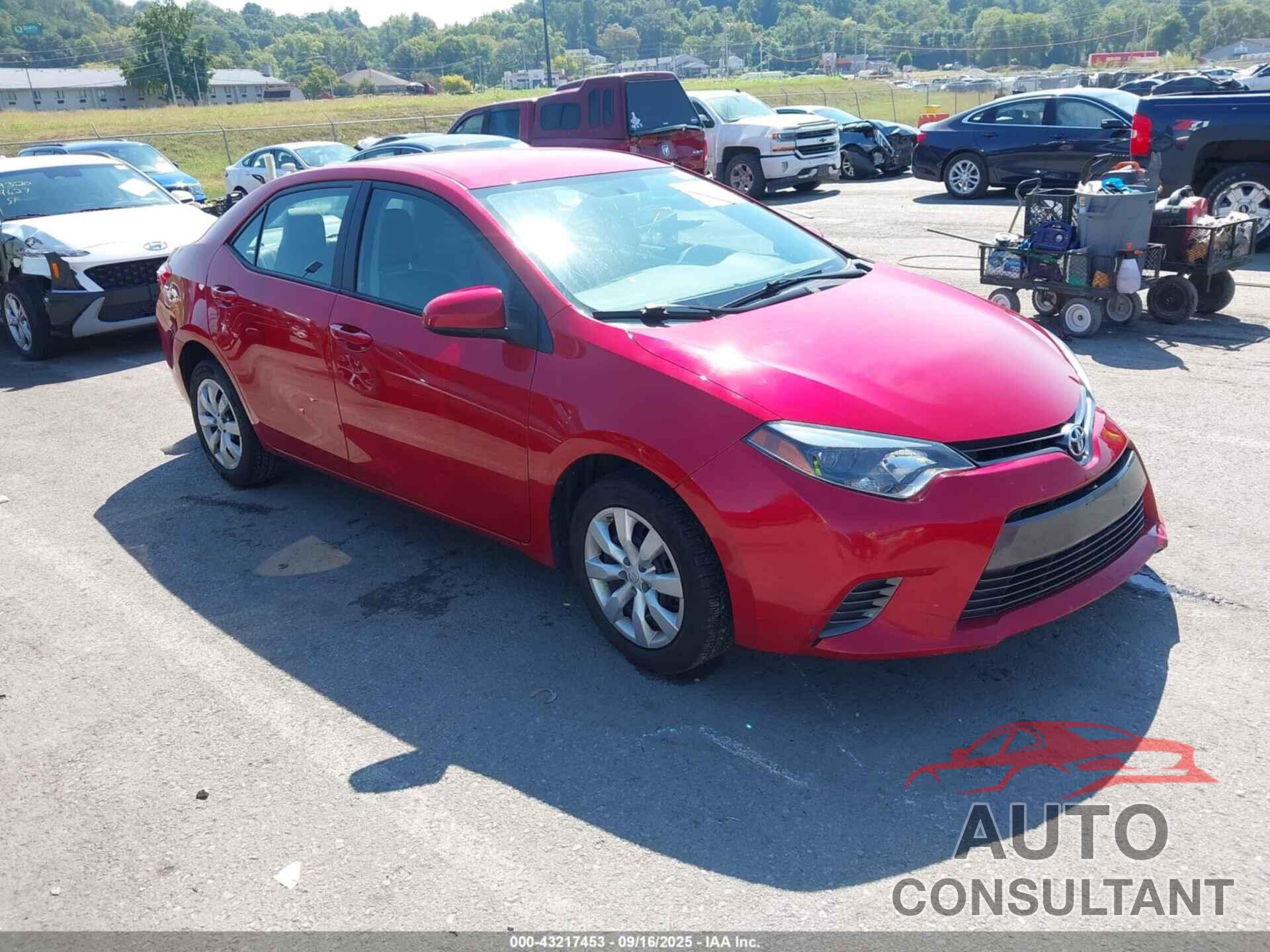 TOYOTA COROLLA 2016 - 2T1BURHE2GC699441
