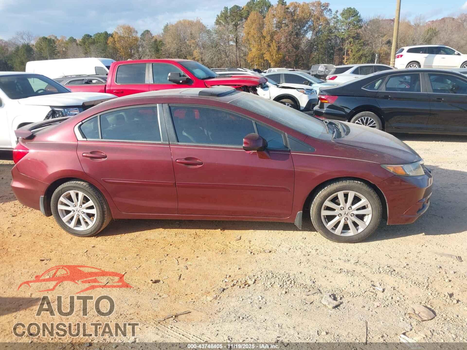 HONDA CIVIC 2012 - 2HGFB2F92CH548749