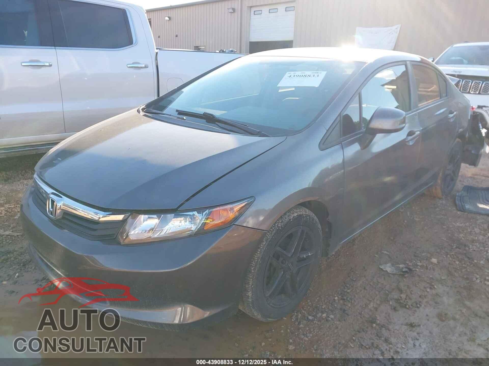 HONDA CIVIC 2012 - 19XFB2F54CE383407