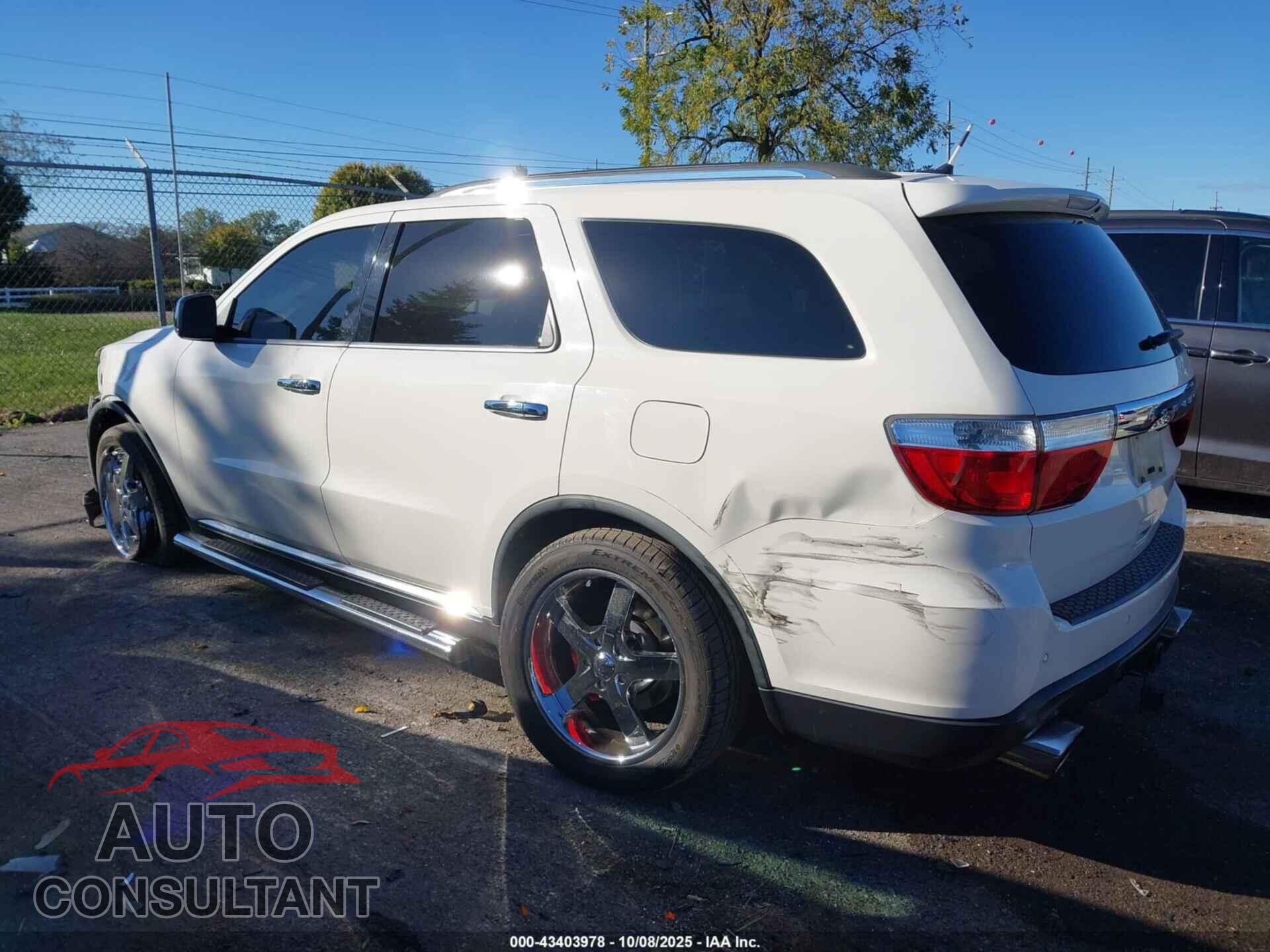 DODGE DURANGO 2012 - 1C4SDHDT0CC186965