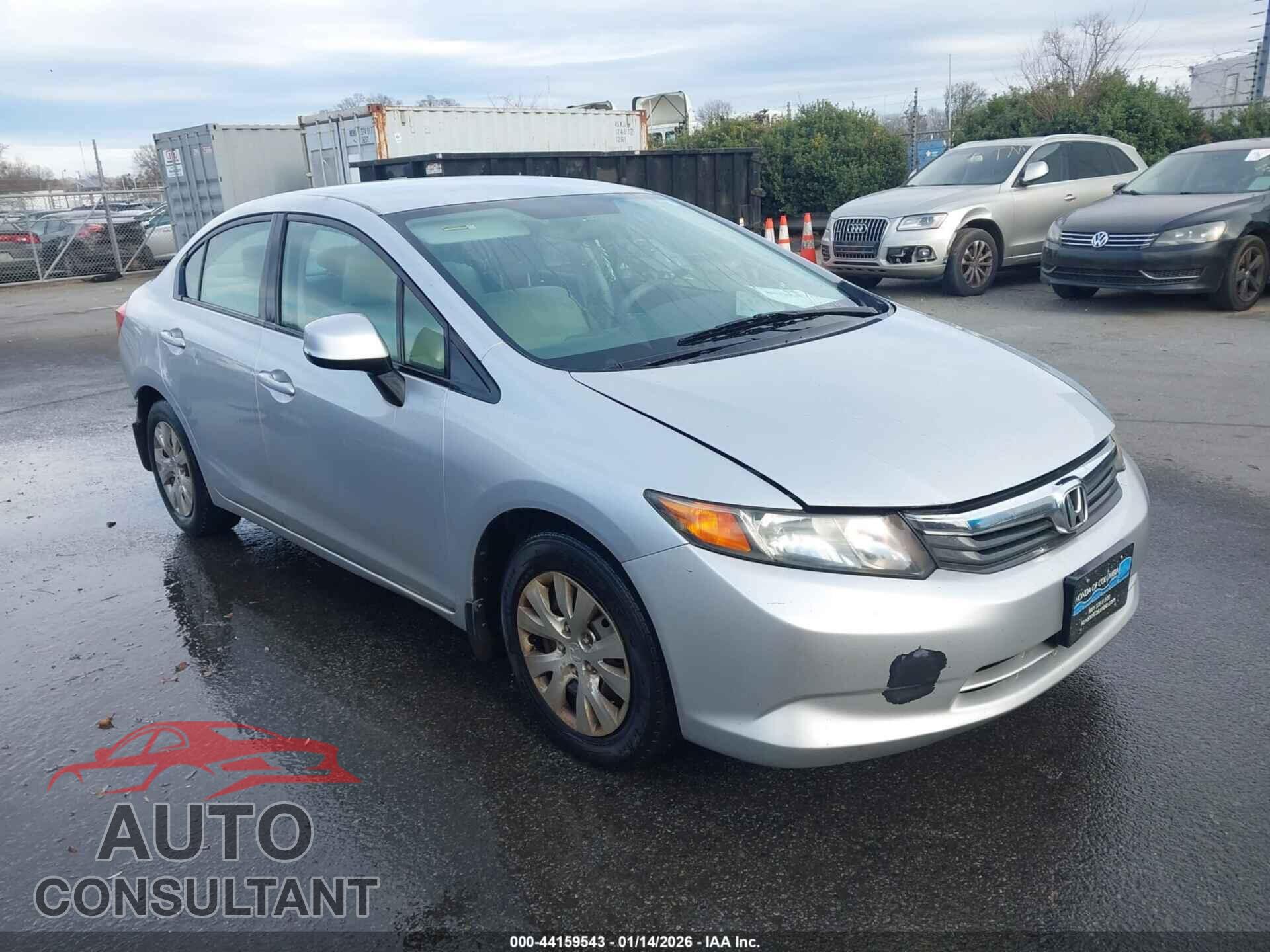 HONDA CIVIC 2012 - 2HGFB2F51CH566527