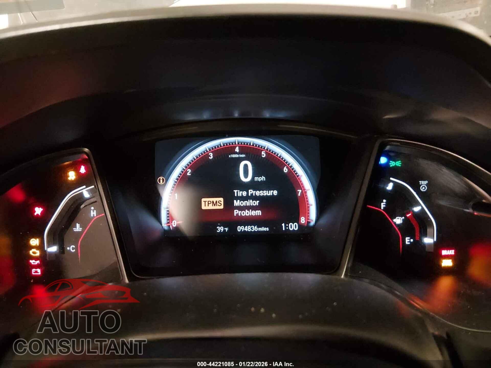 HONDA CIVIC SI 2019 - 2HGFC1E51KH702520