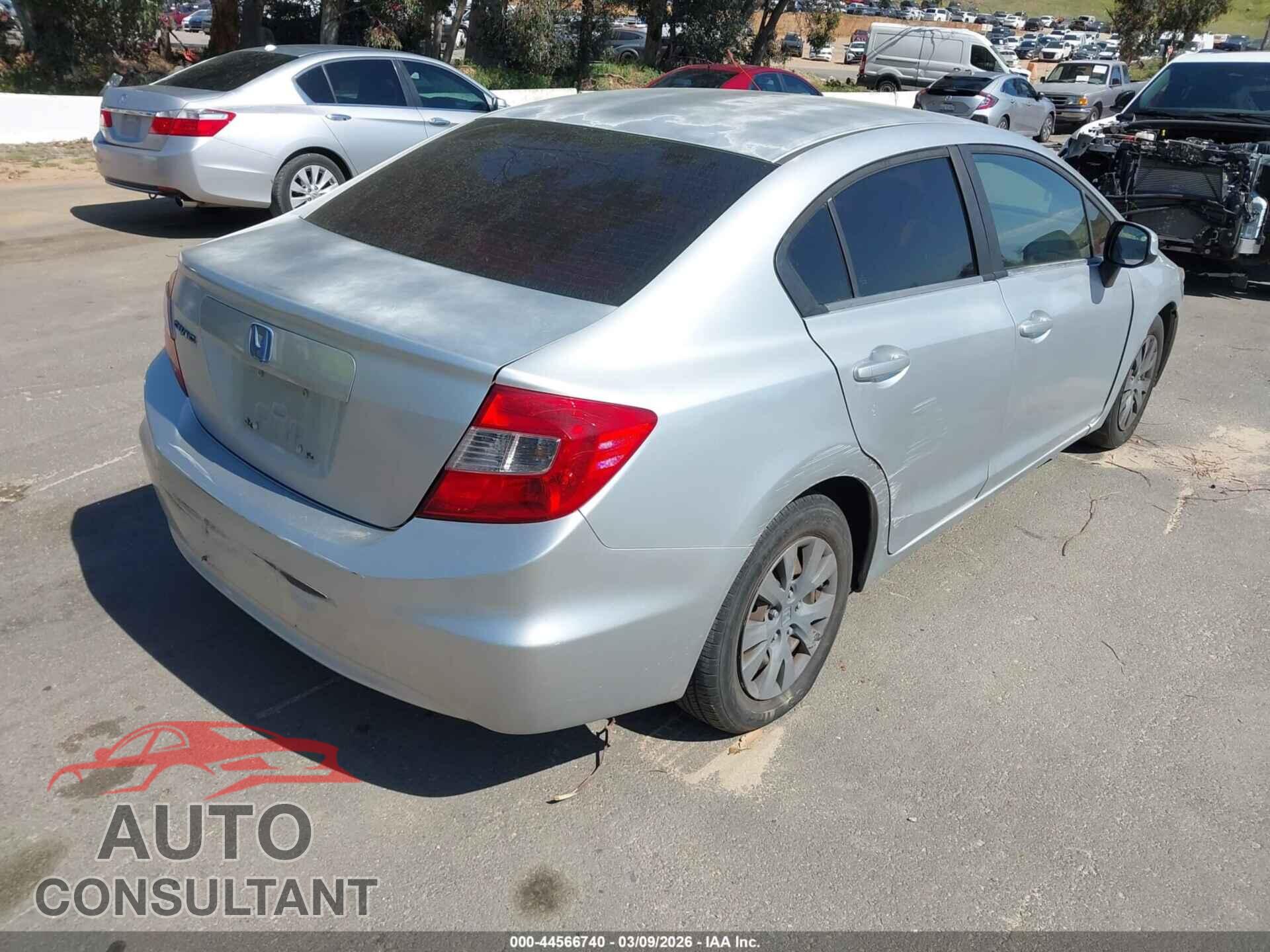 HONDA CIVIC 2012 - 2HGFB2F59CH606773