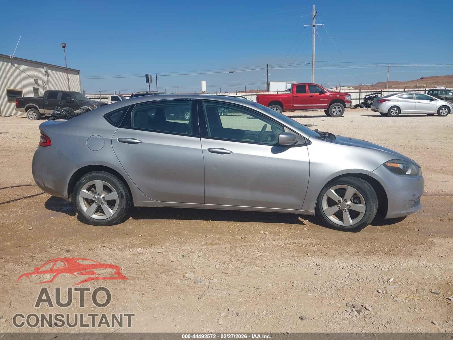 DODGE DART 2015 - 1C3CDFBB3FD192992