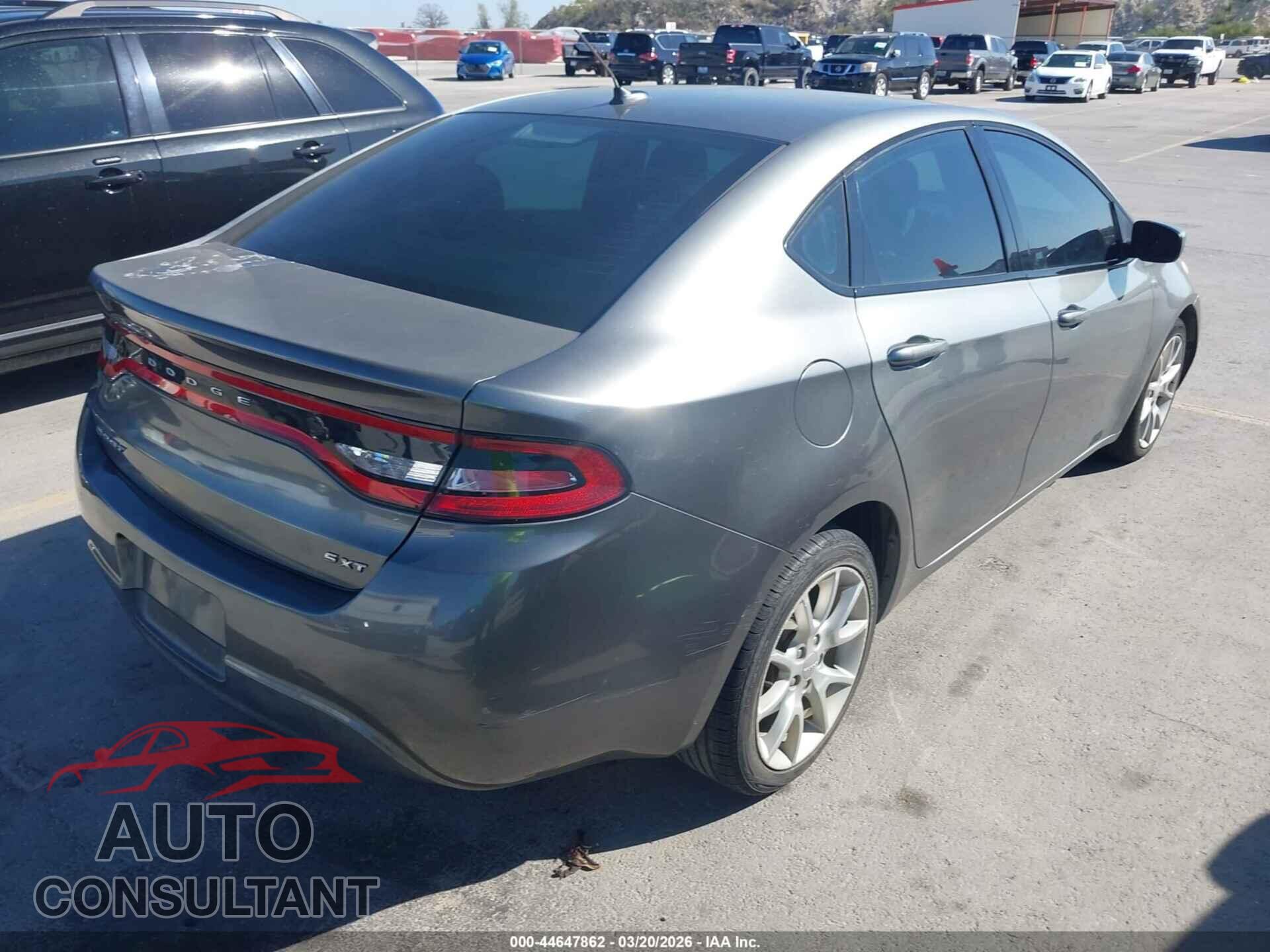 DODGE DART 2013 - 1C3CDFBA9DD148824