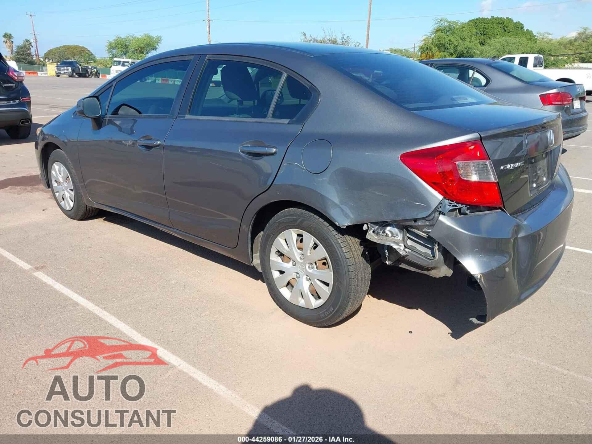 HONDA CIVIC 2012 - 2HGFB2F52CH527672
