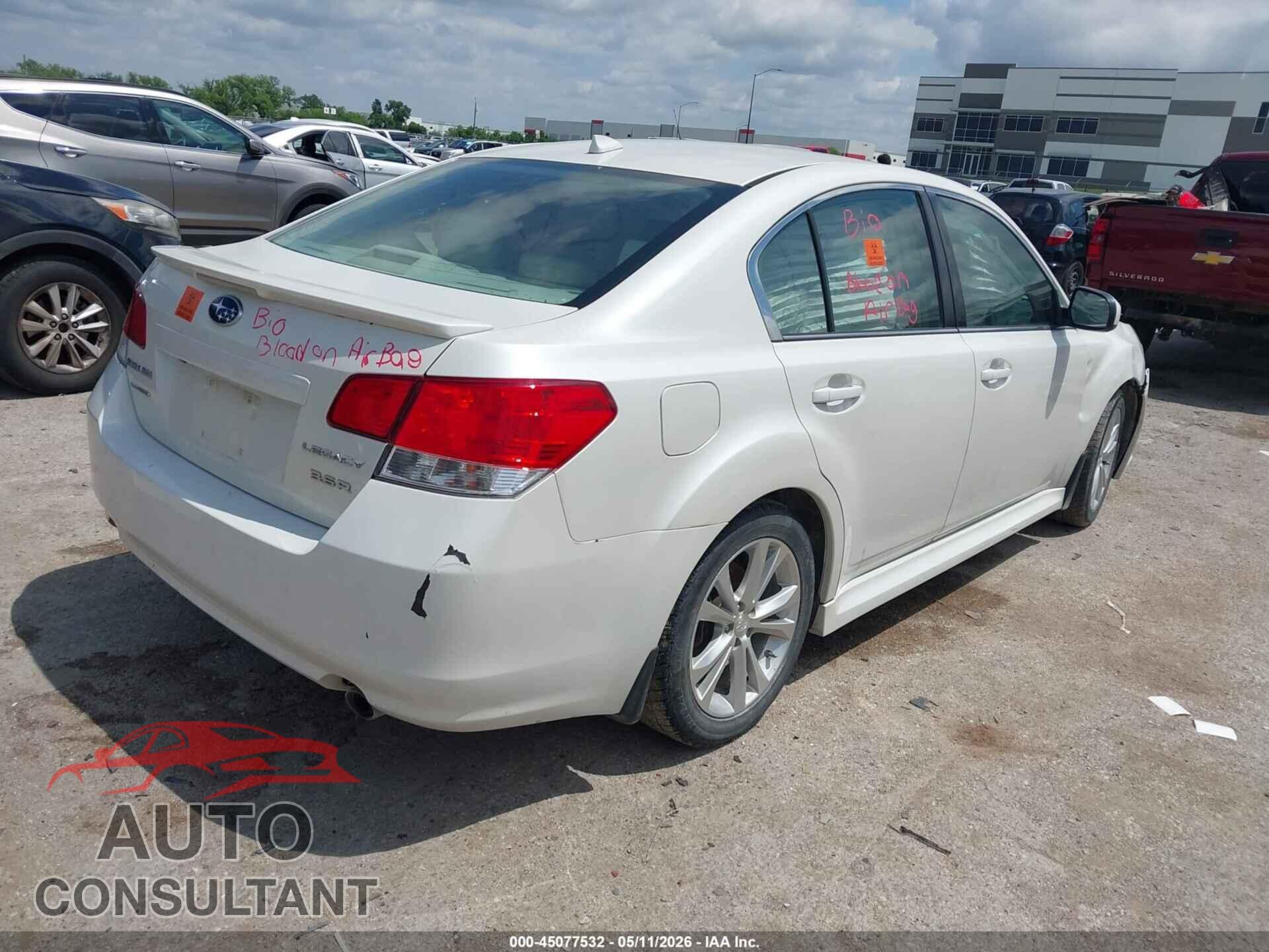 SUBARU LEGACY 2014 - 4S3BMDN62E2017900