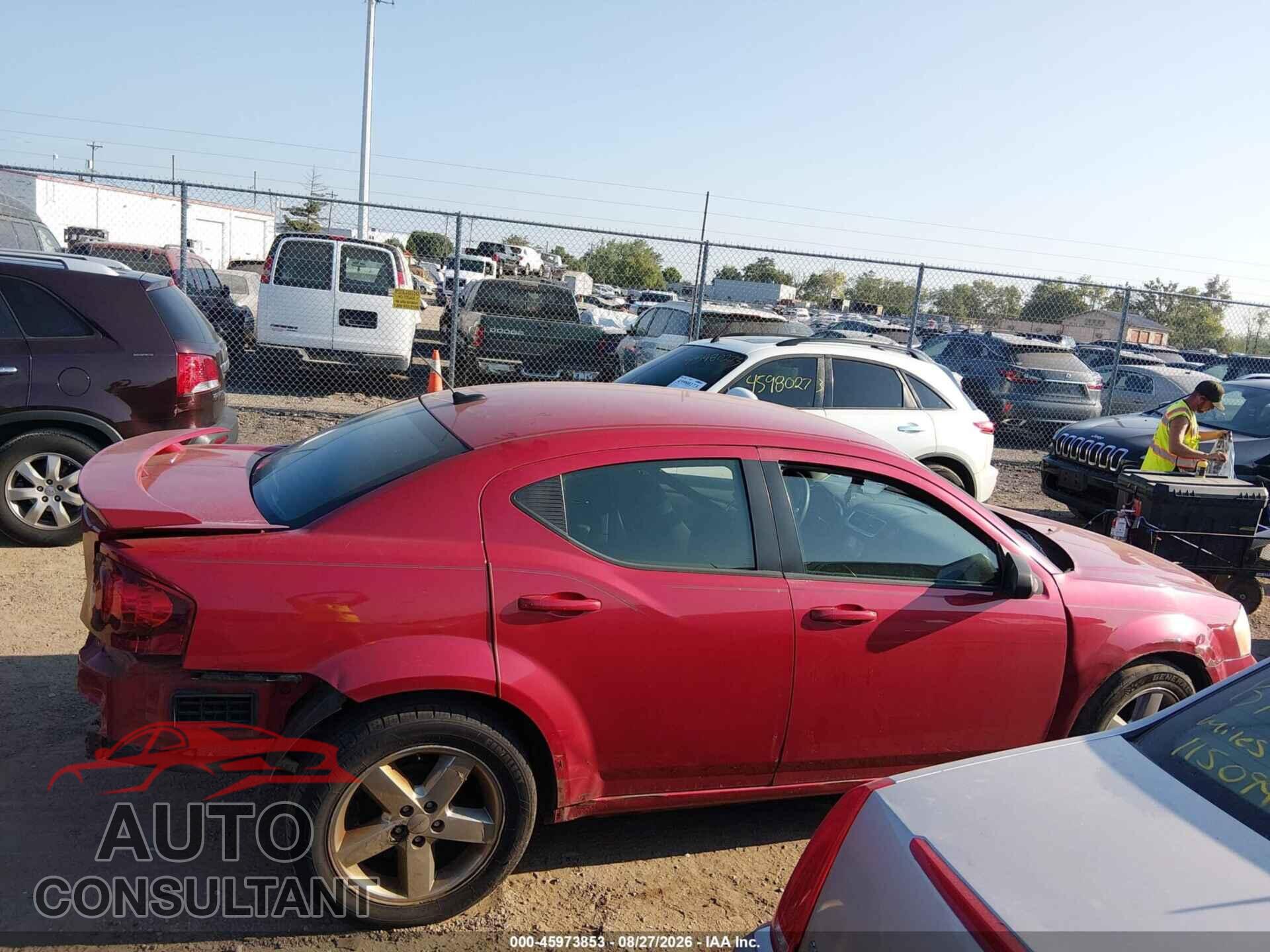 DODGE AVENGER 2013 - 1C3CDZAB9DN504226