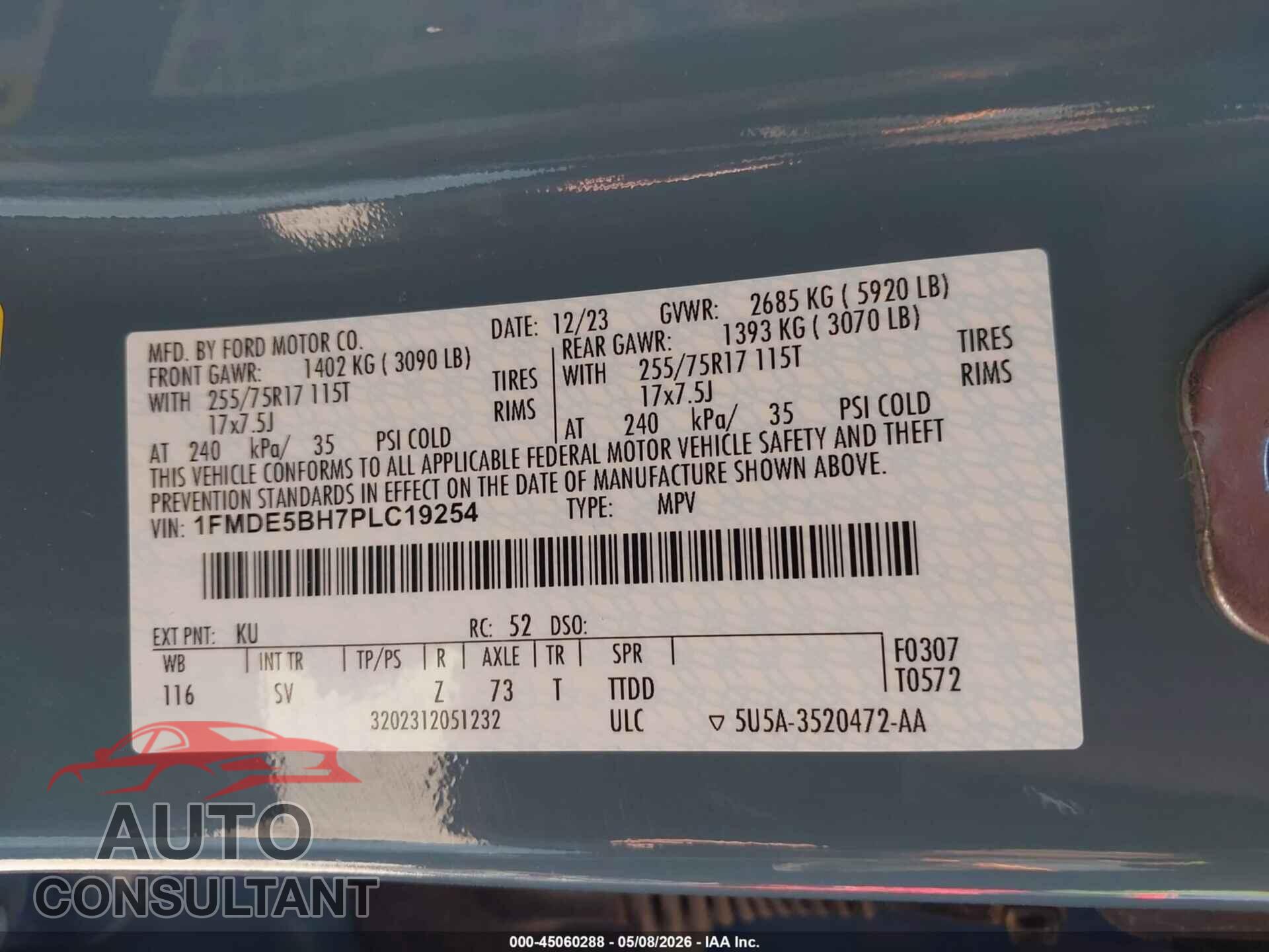 FORD BRONCO 2023 - 1FMDE5BH7PLC19254