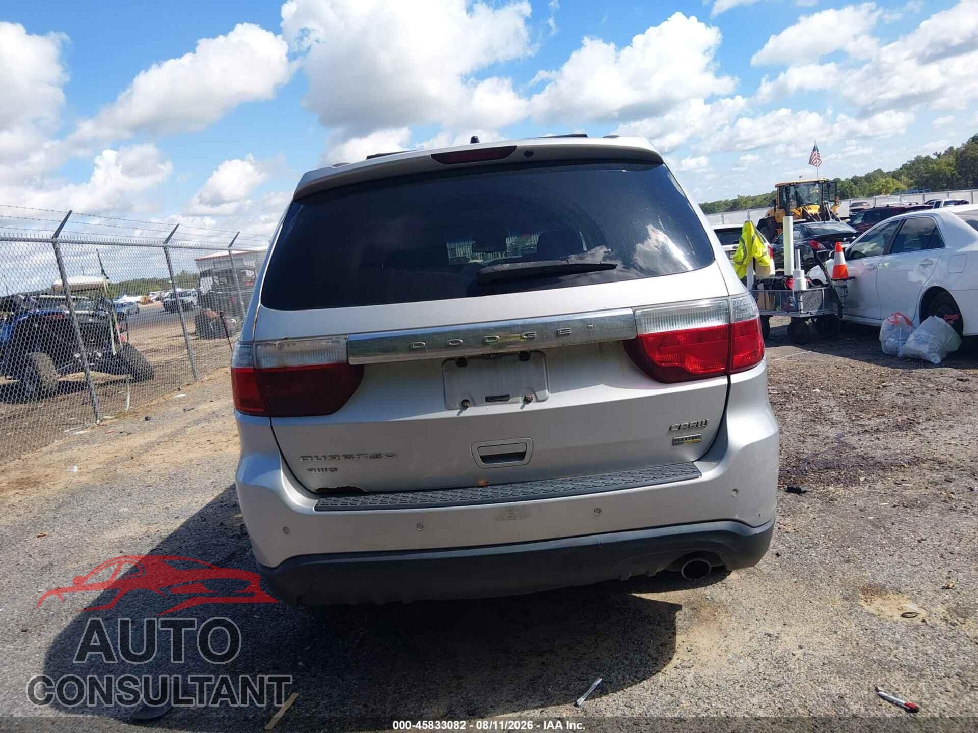 DODGE DURANGO 2012 - 1C4RDJDG6CC107565