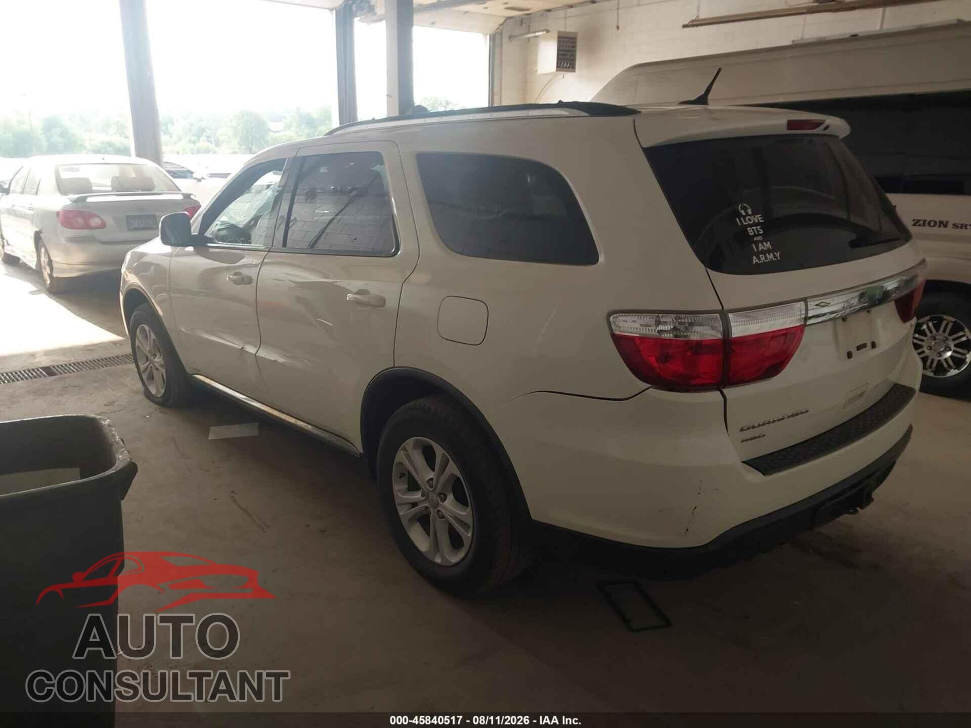 DODGE DURANGO 2012 - 1C4RDJAG3CC172670