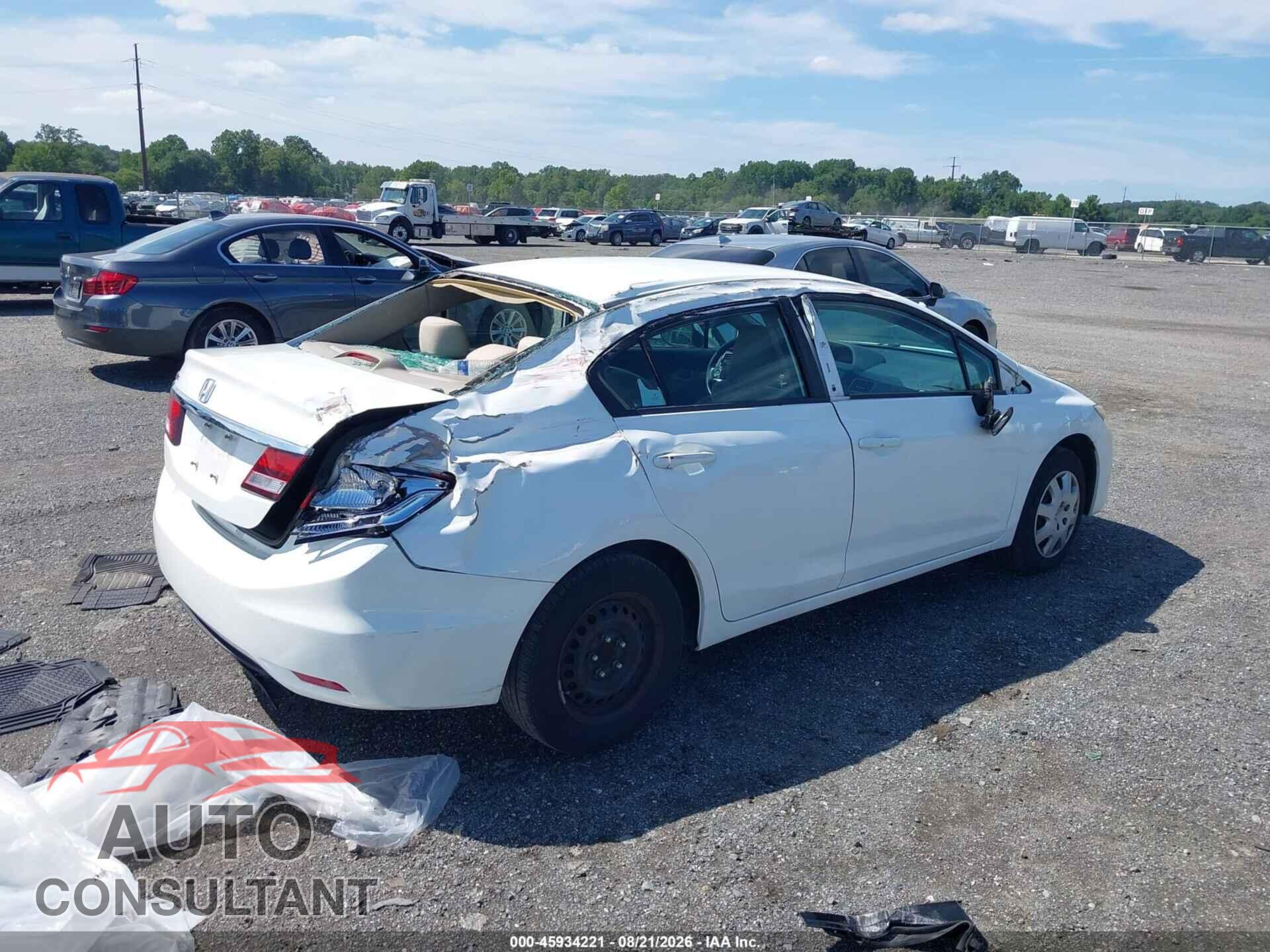 HONDA CIVIC 2013 - 19XFB2F55DE046424