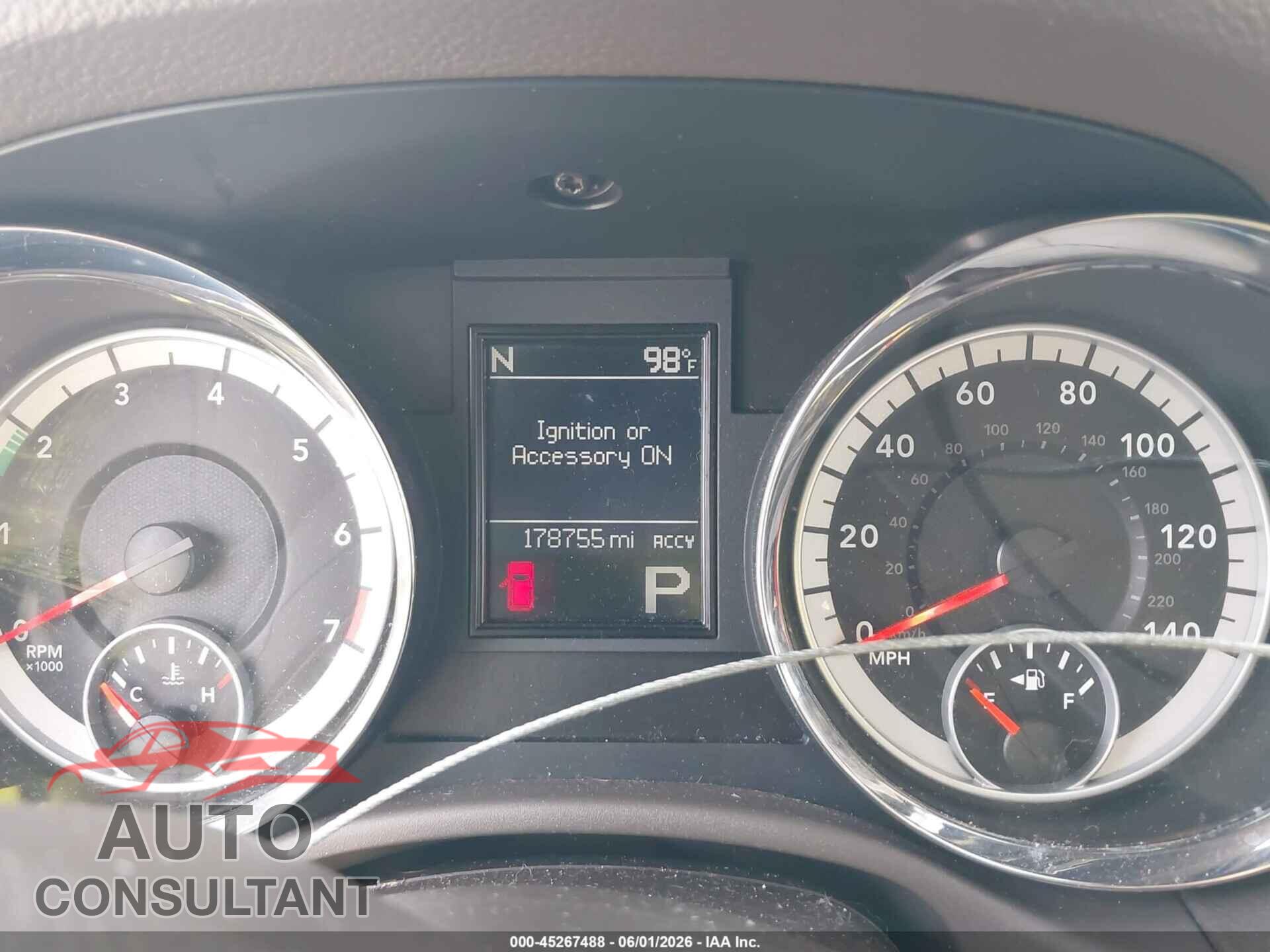 DODGE DURANGO 2011 - 1D4RE4GG6BC598750