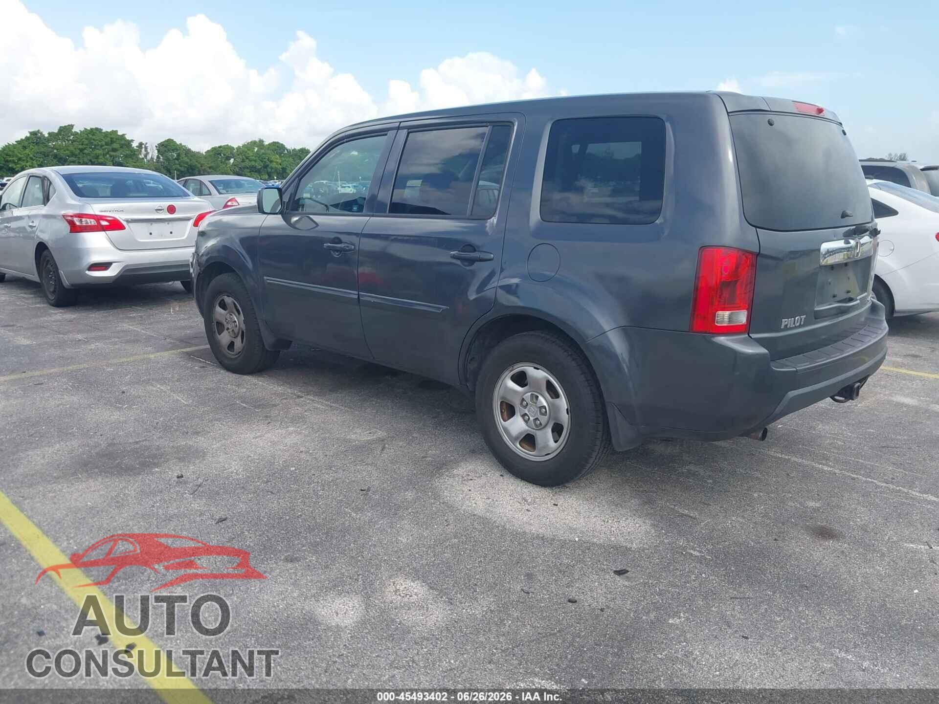 HONDA PILOT 2011 - 5FNYF4H27BB075457
