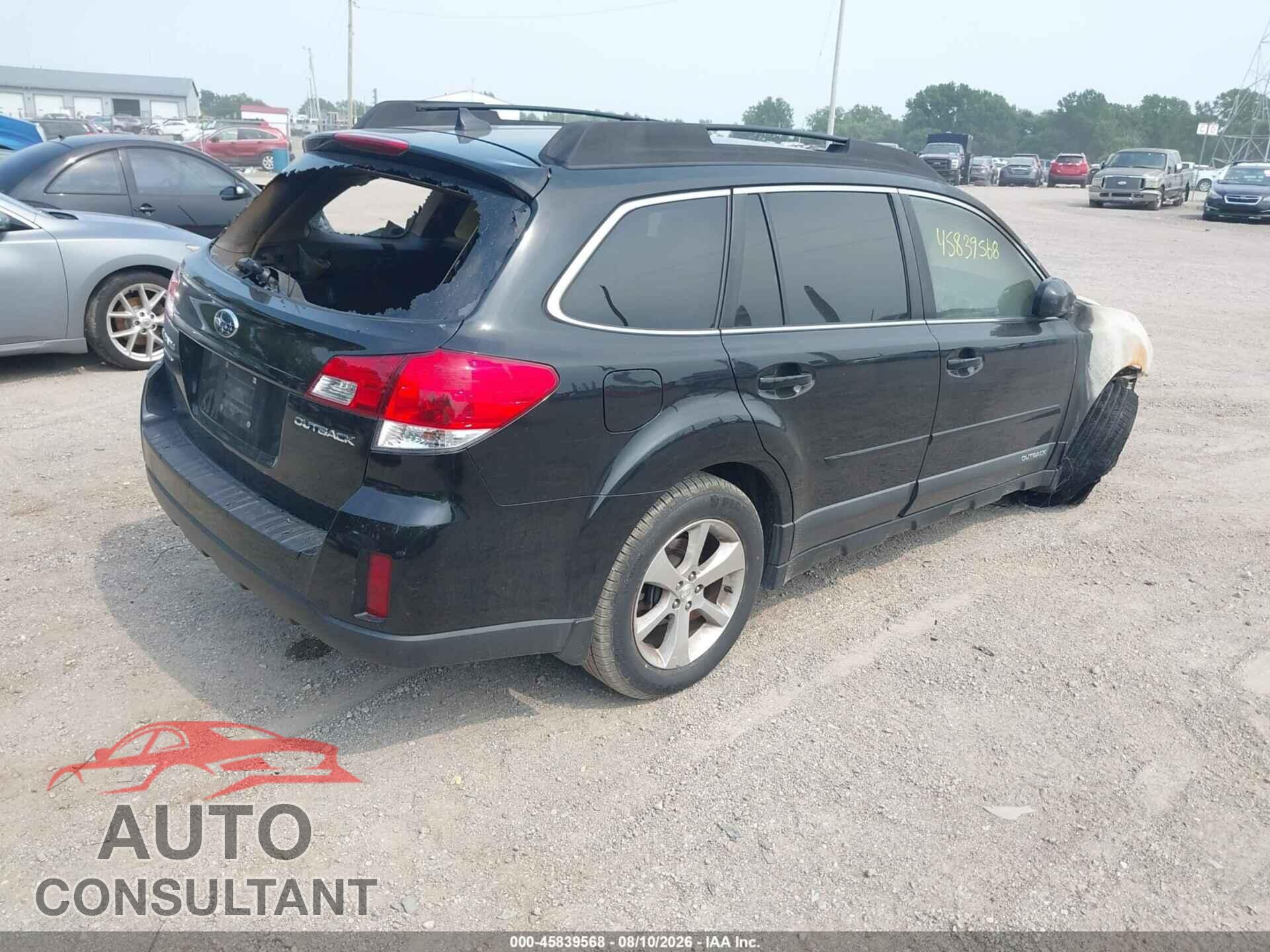 SUBARU OUTBACK 2013 - 4S4BRCLC8D3255050