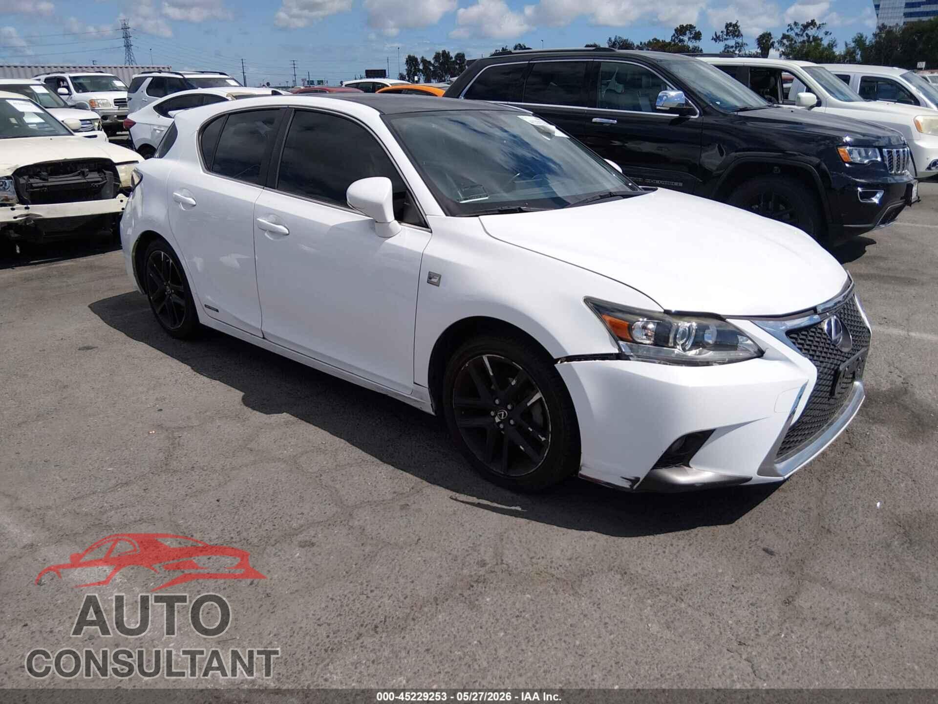 LEXUS CT 200H 2017 - JTHKD5BHXH2283907
