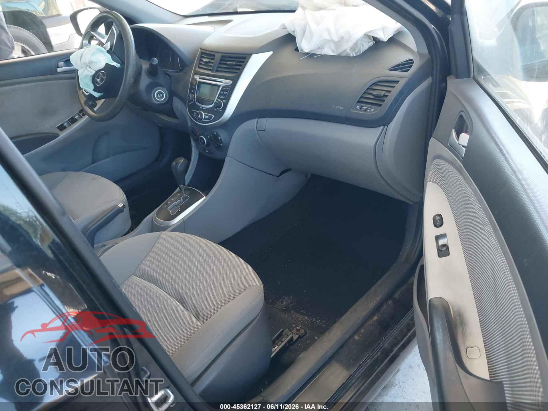 HYUNDAI ACCENT 2012 - KMHCT5AE7CU046316