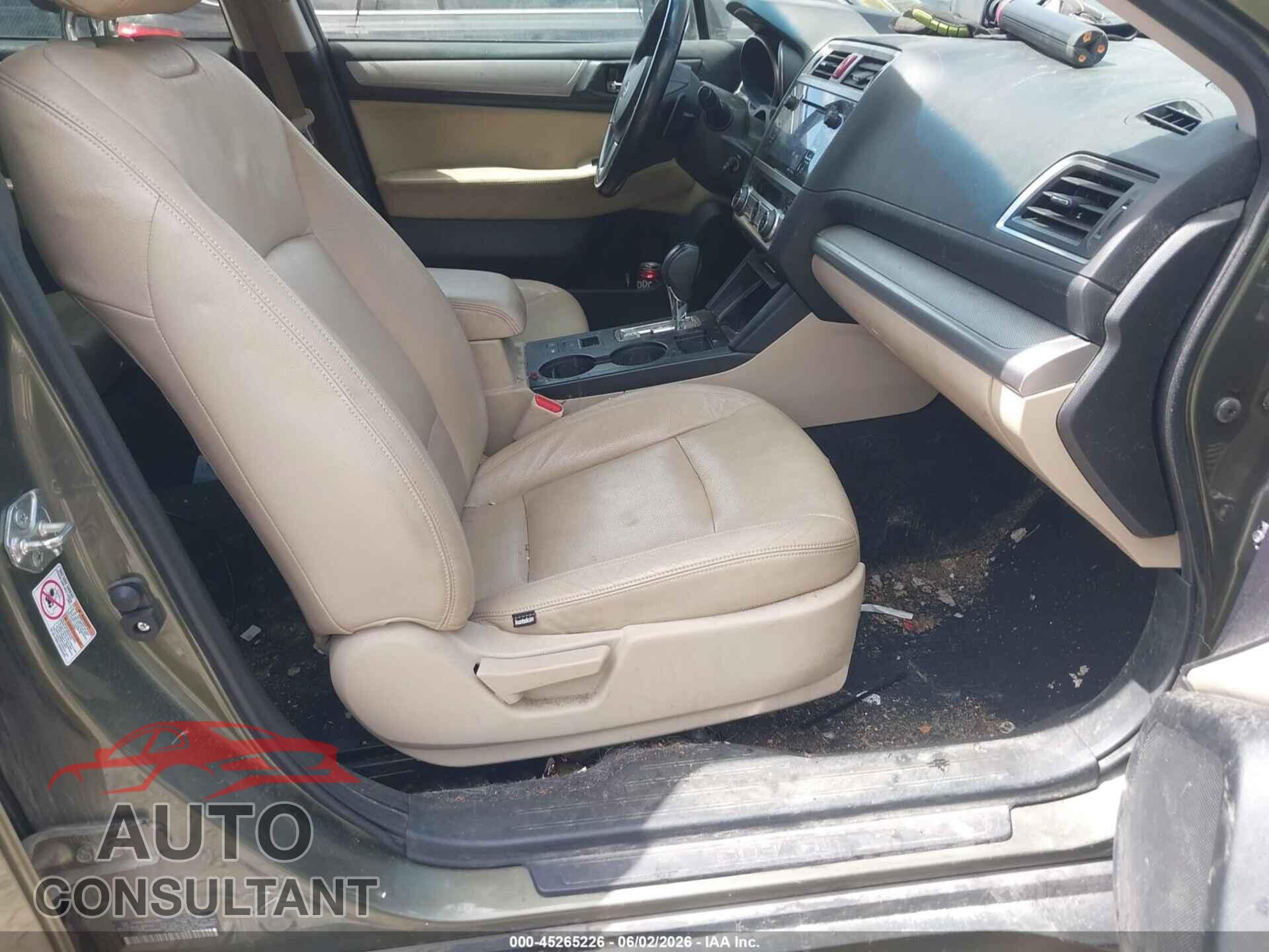 SUBARU OUTBACK 2017 - 4S4BSAFC0H3271088