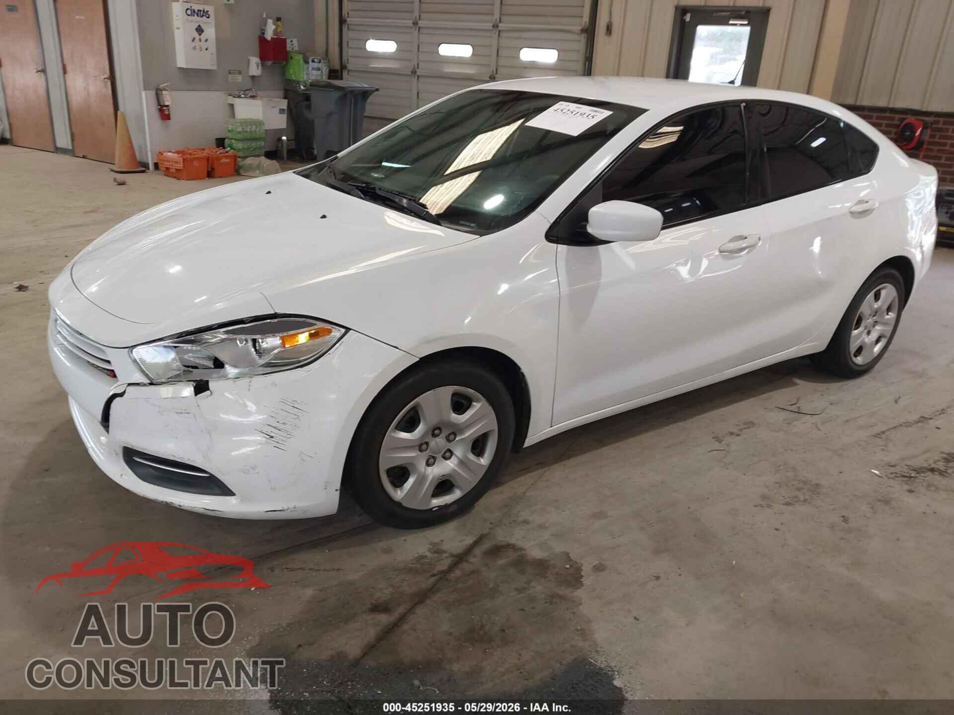 DODGE DART 2016 - 1C3CDFAAXGD592851