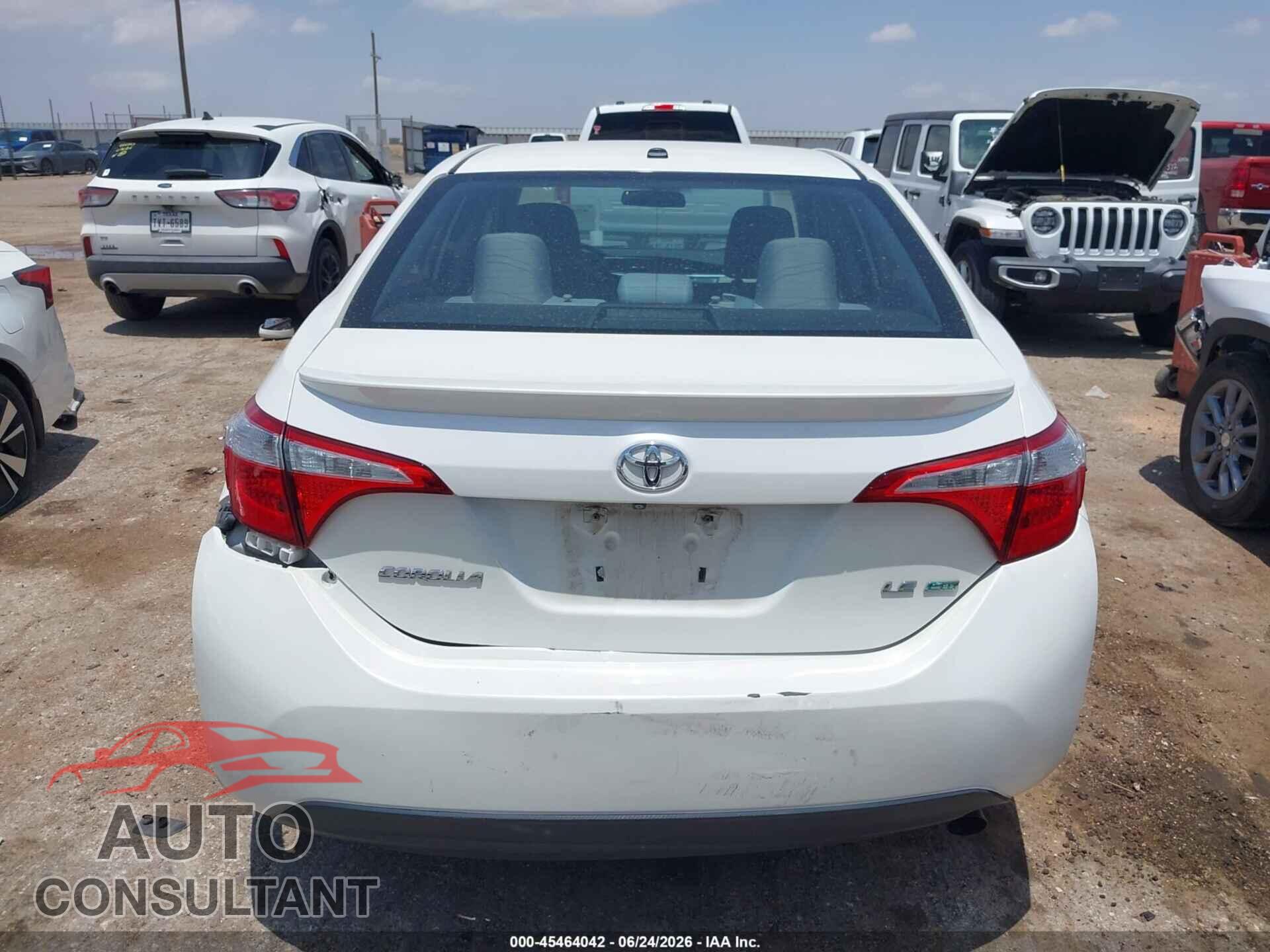 TOYOTA COROLLA 2014 - 5YFBPRHEXEP011268
