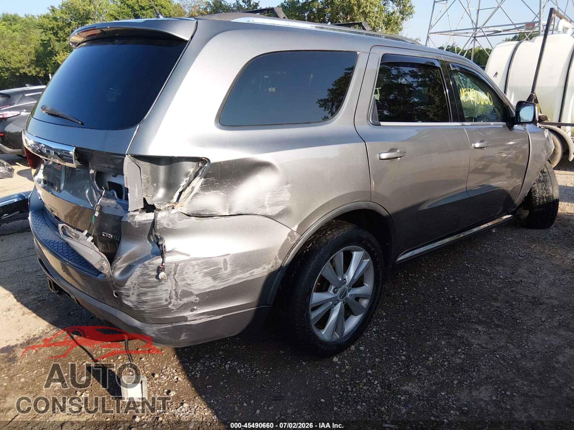 DODGE DURANGO 2012 - 1C4RDJDG7CC309184