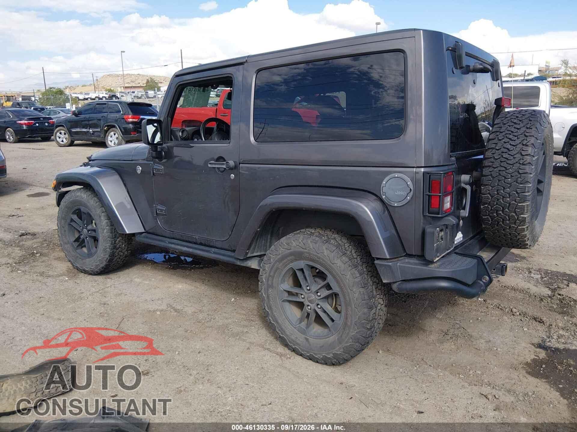 JEEP WRANGLER 2017 - 1C4AJWBG3HL575492