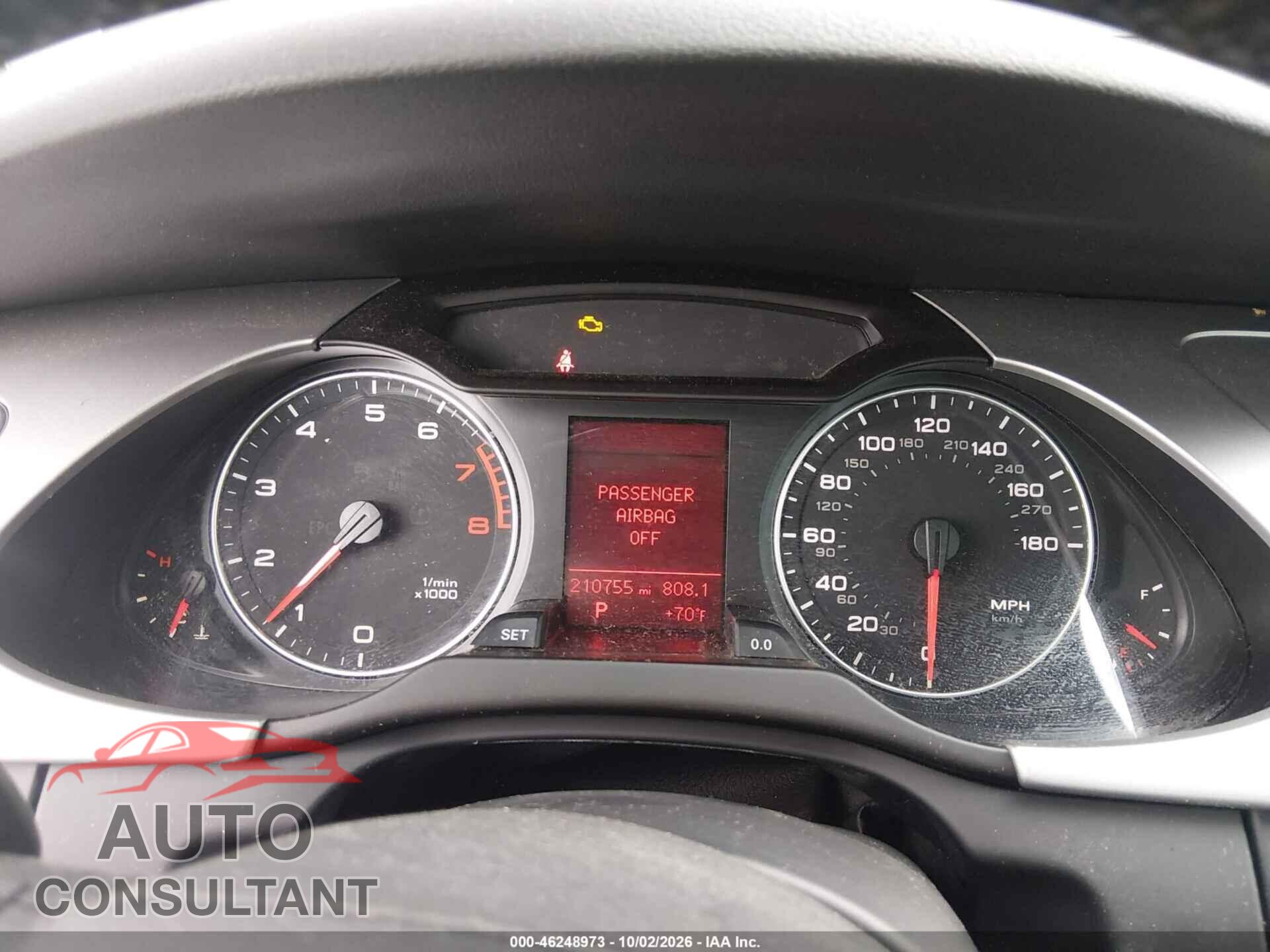AUDI A4 2010 - WAUFFAFL7AN043154