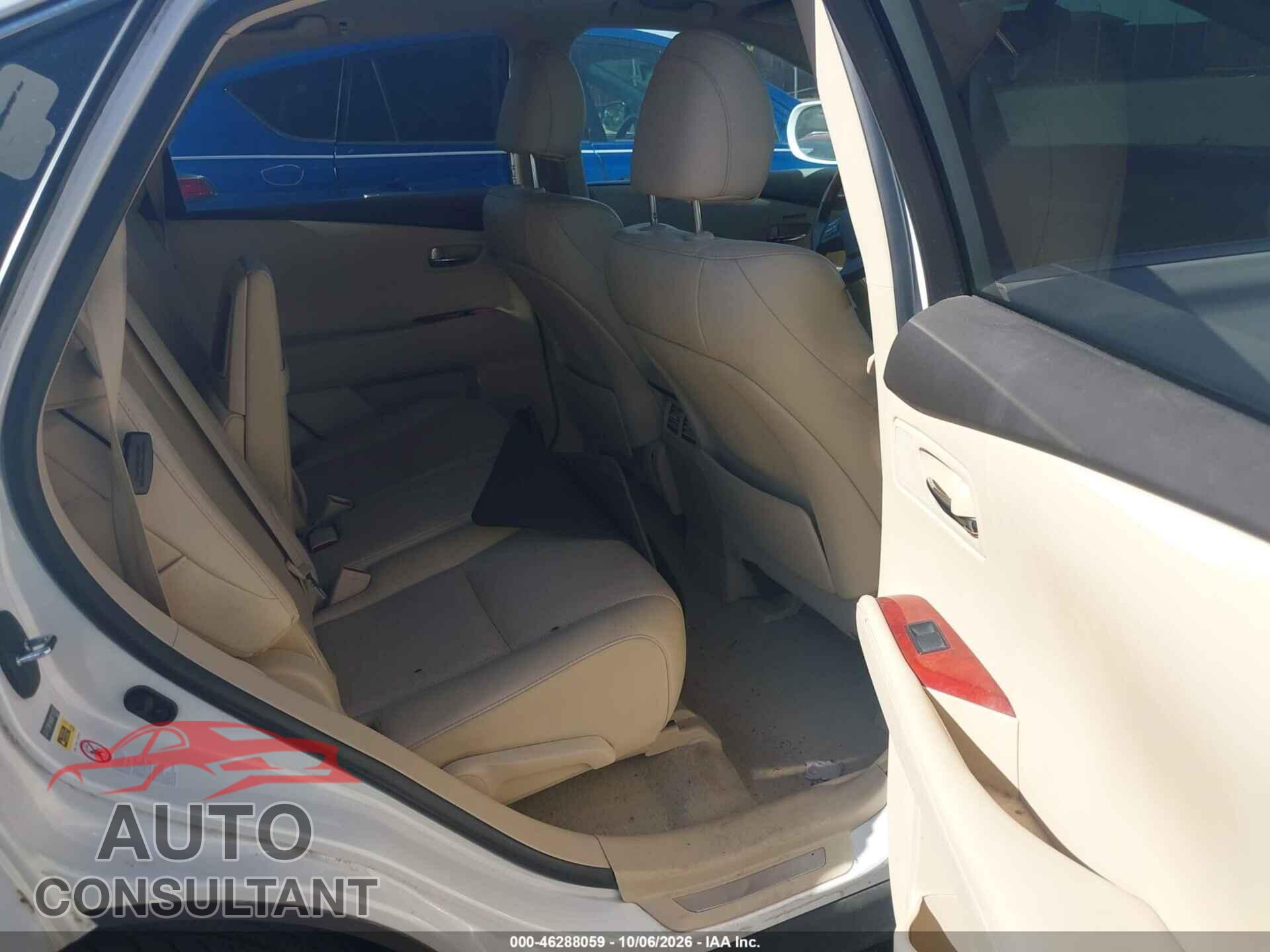LEXUS RX 350 2011 - 2T2BK1BA6BC110733