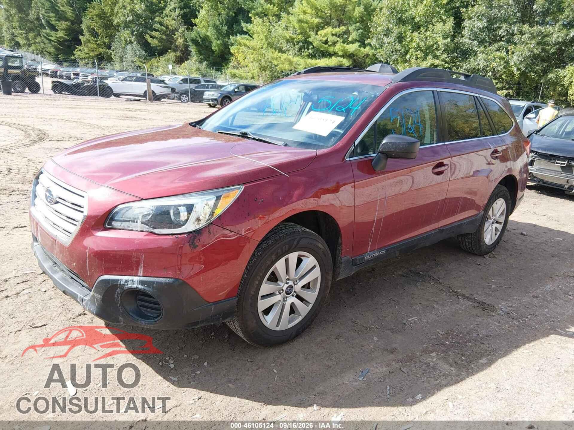 SUBARU OUTBACK 2017 - 4S4BSAAC0H3355497