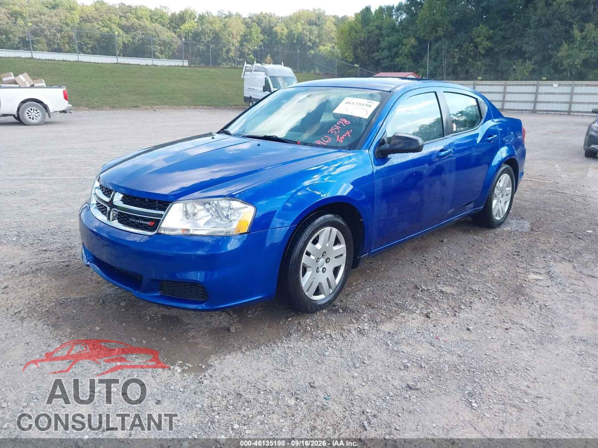 DODGE AVENGER 2013 - 1C3CDZAG3DN749633