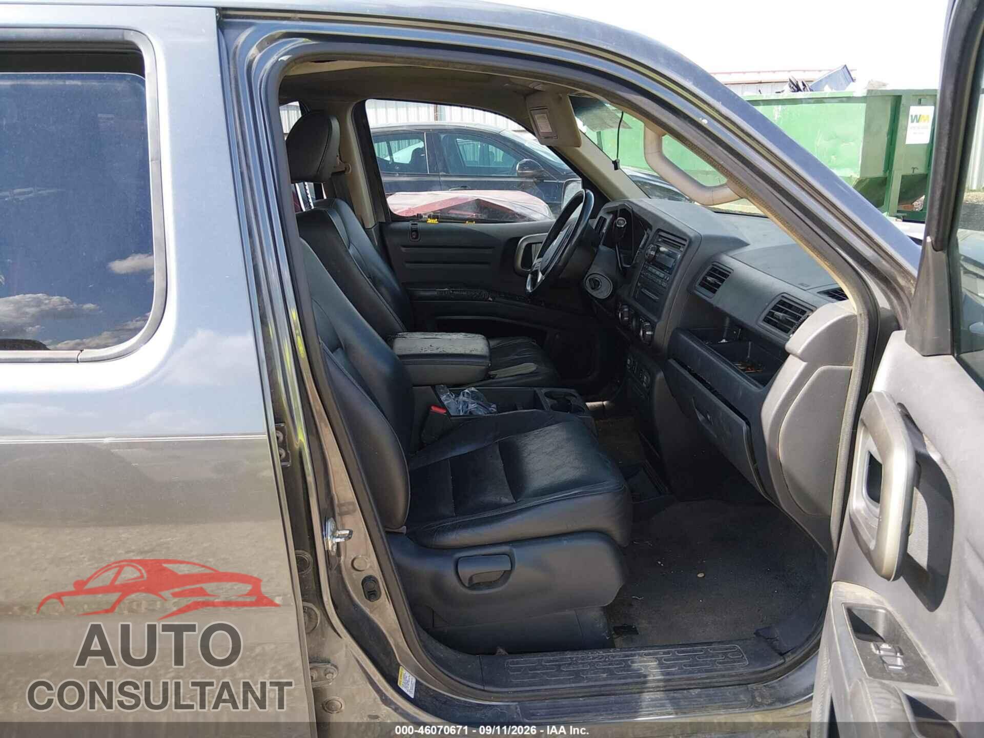 HONDA RIDGELINE 2011 - 5FPYK1F58BB453025