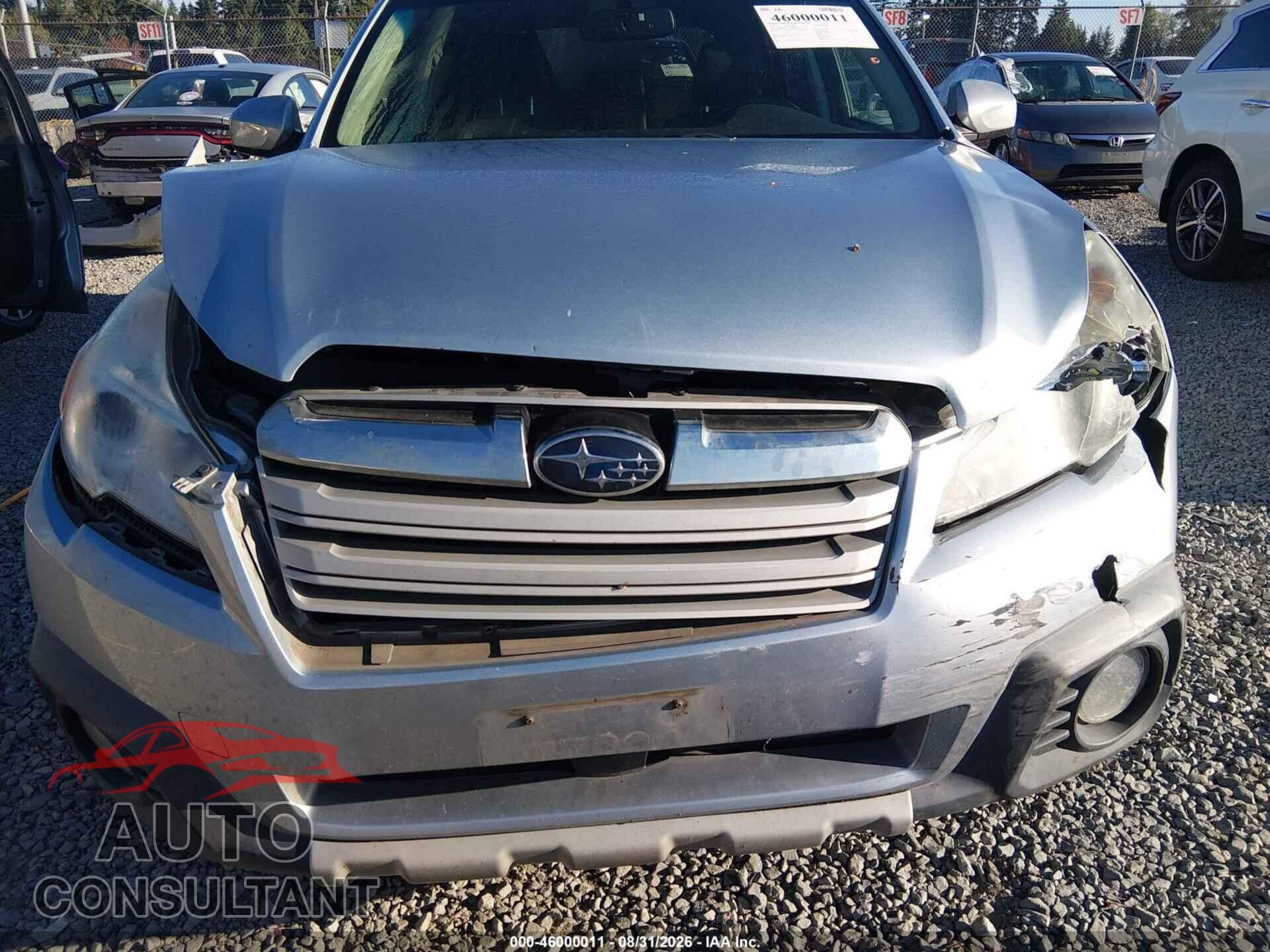 SUBARU OUTBACK 2014 - 4S4BRBLC1E3268864