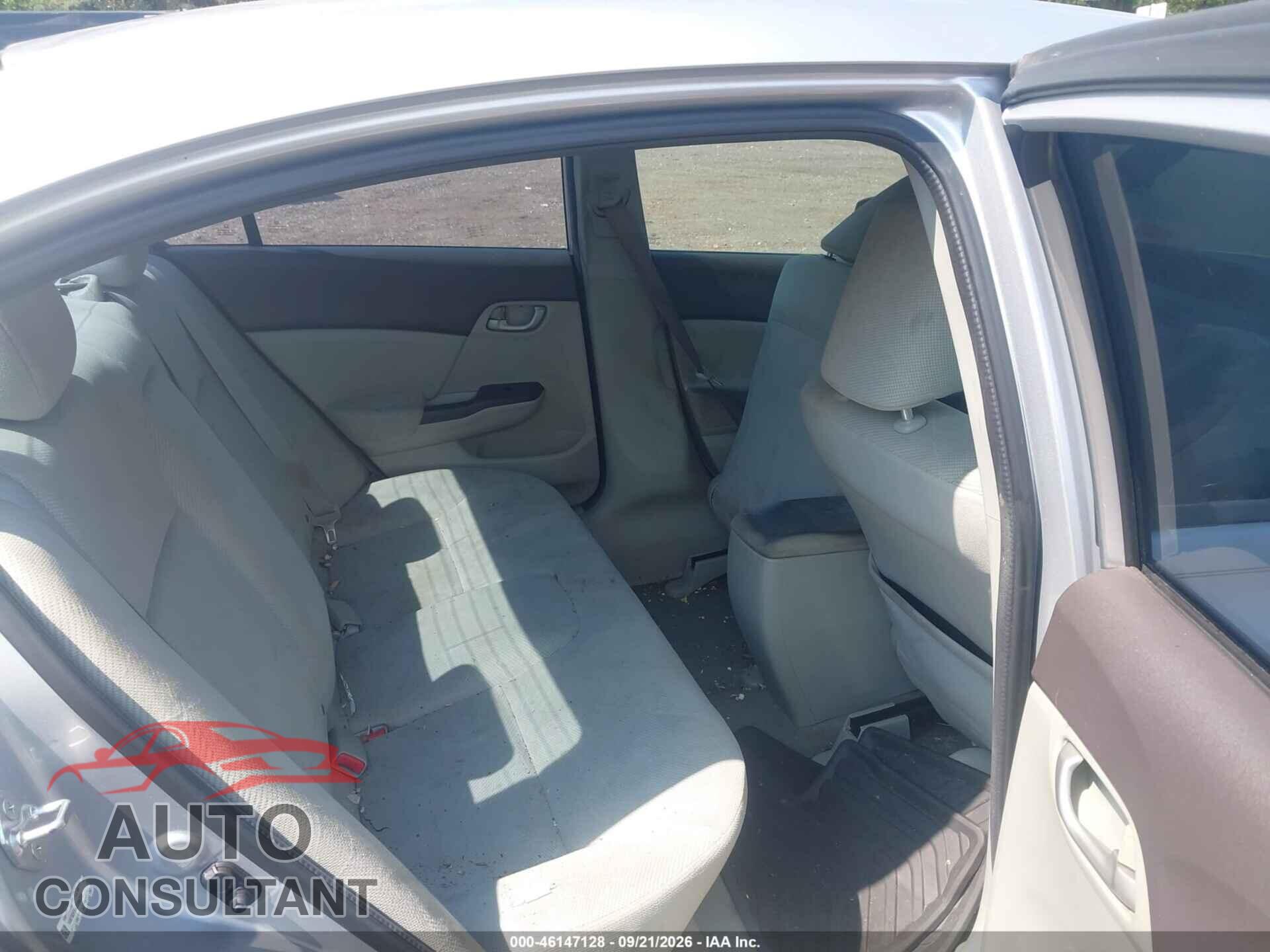 HONDA CIVIC 2012 - 19XFB2F56CE086333