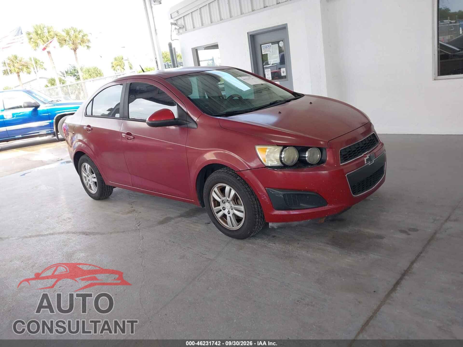 CHEVROLET SONIC 2012 - 1G1JA5SH4C4132900