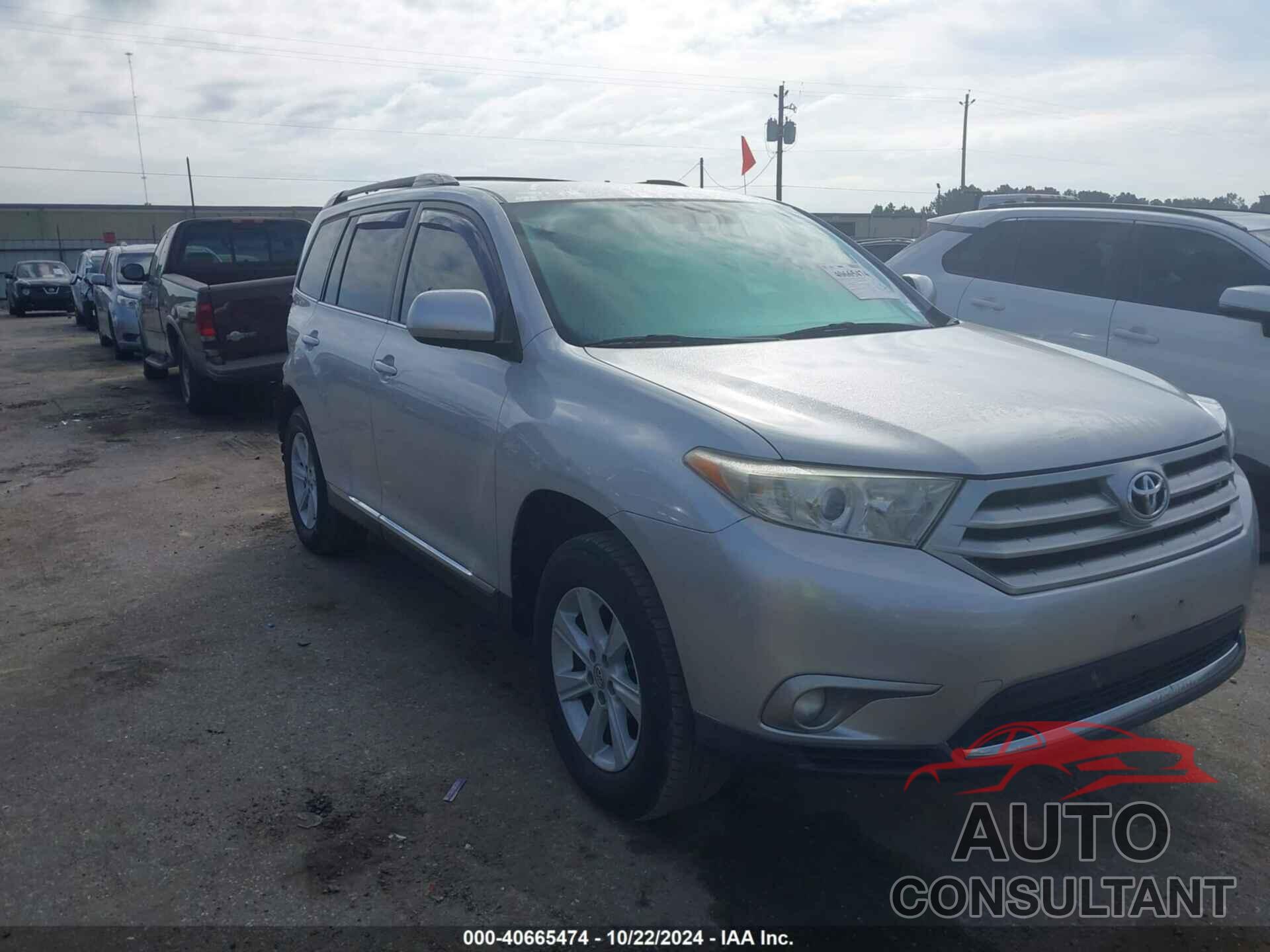 TOYOTA HIGHLANDER 2013 - 5TDZK3EH5DS118209