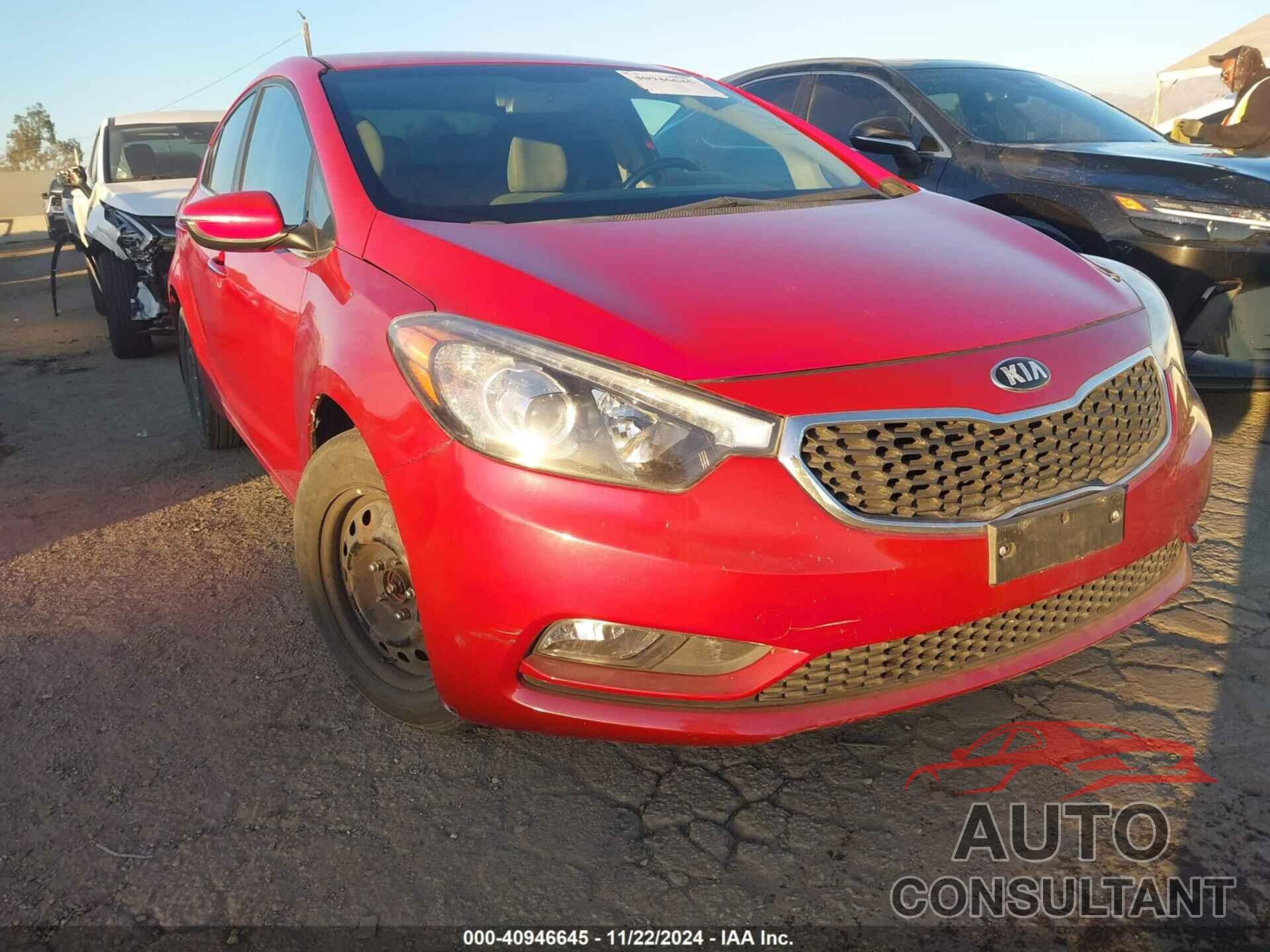 KIA FORTE 2014 - KNAFX4A84E5060968