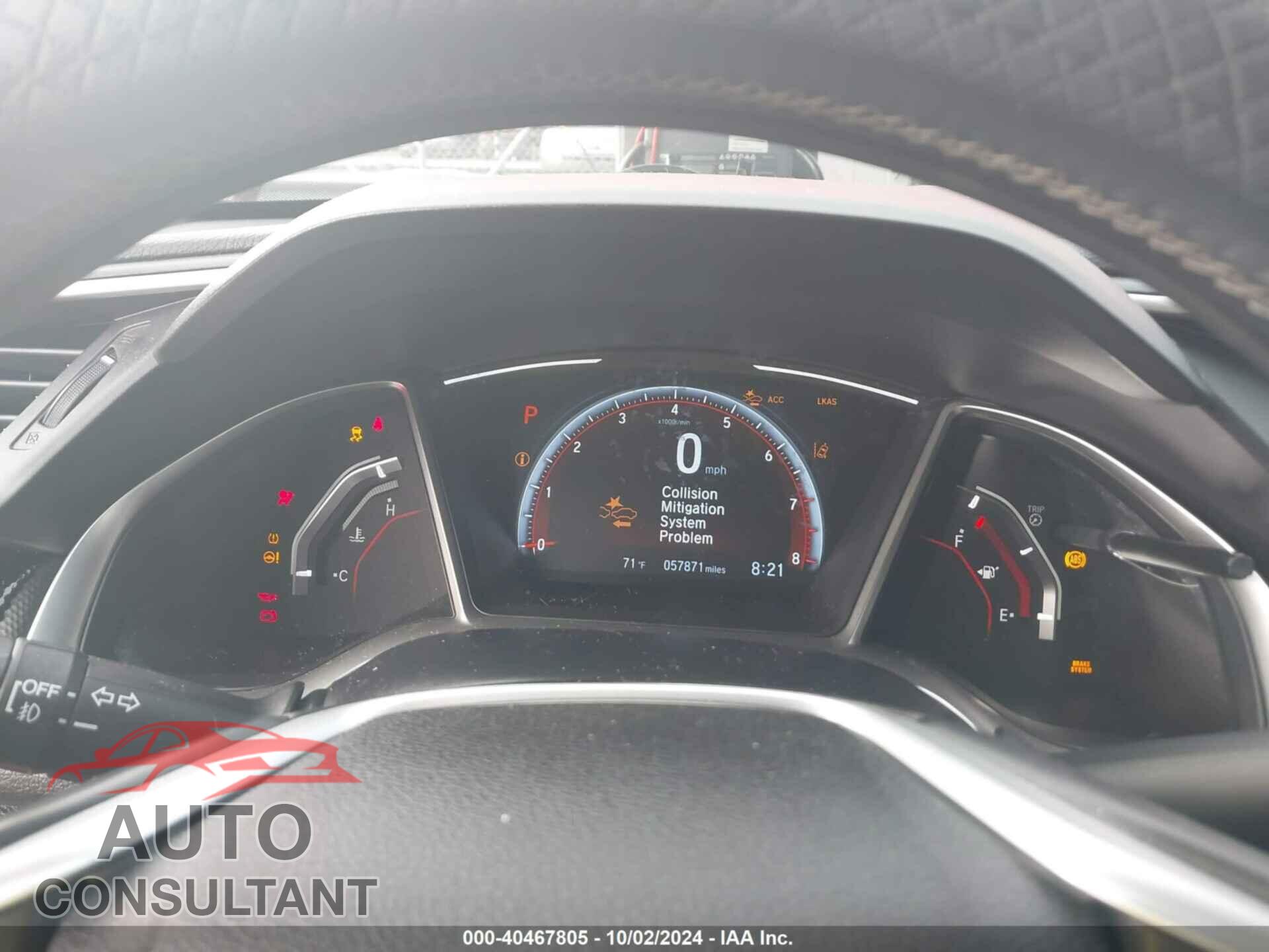 HONDA CIVIC 2019 - 2HGFC2F82KH537205