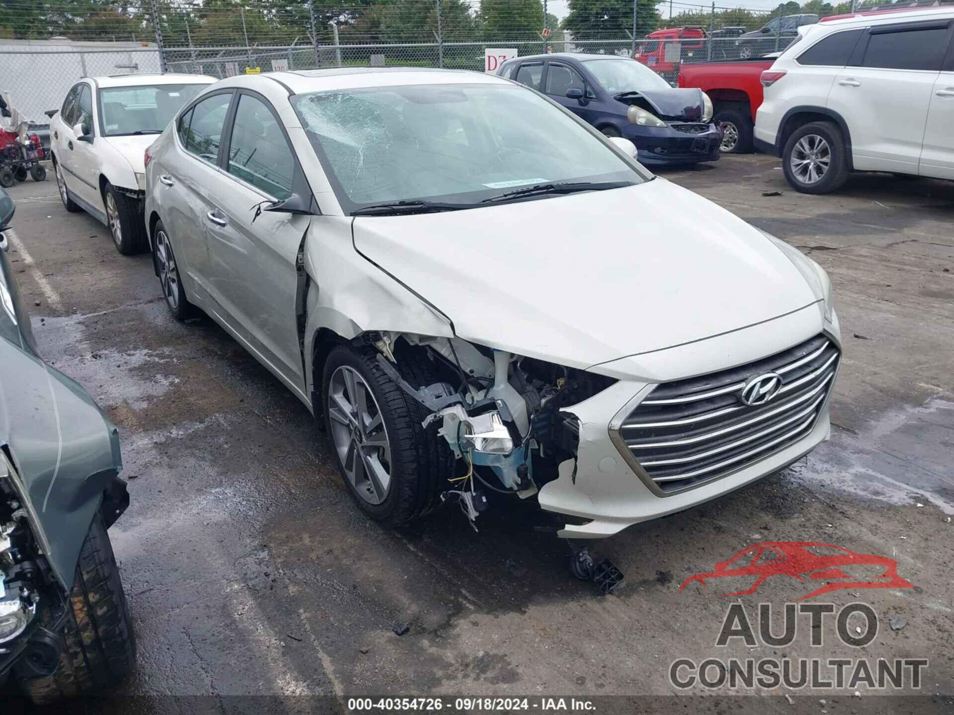 HYUNDAI ELANTRA 2017 - KMHD84LF8HU355399