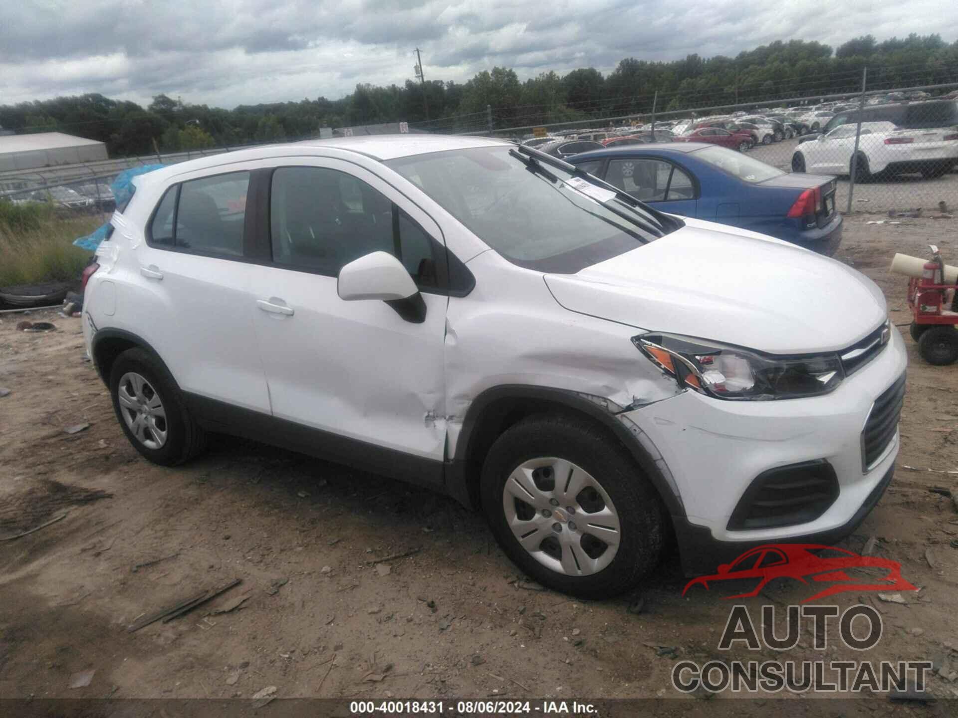 CHEVROLET TRAX 2017 - 3GNCJKSB6HL239594