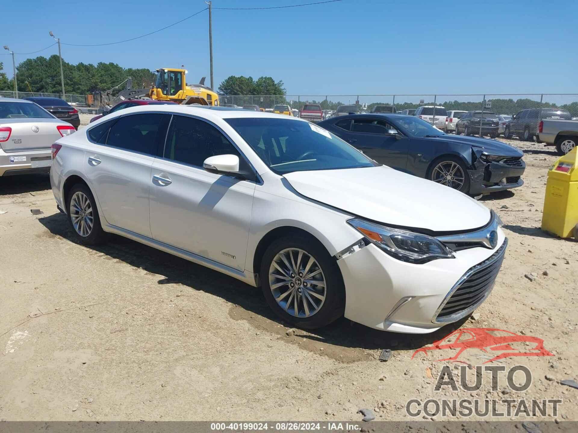TOYOTA AVALON HYBRID 2016 - 4T1BD1EB7GU054357