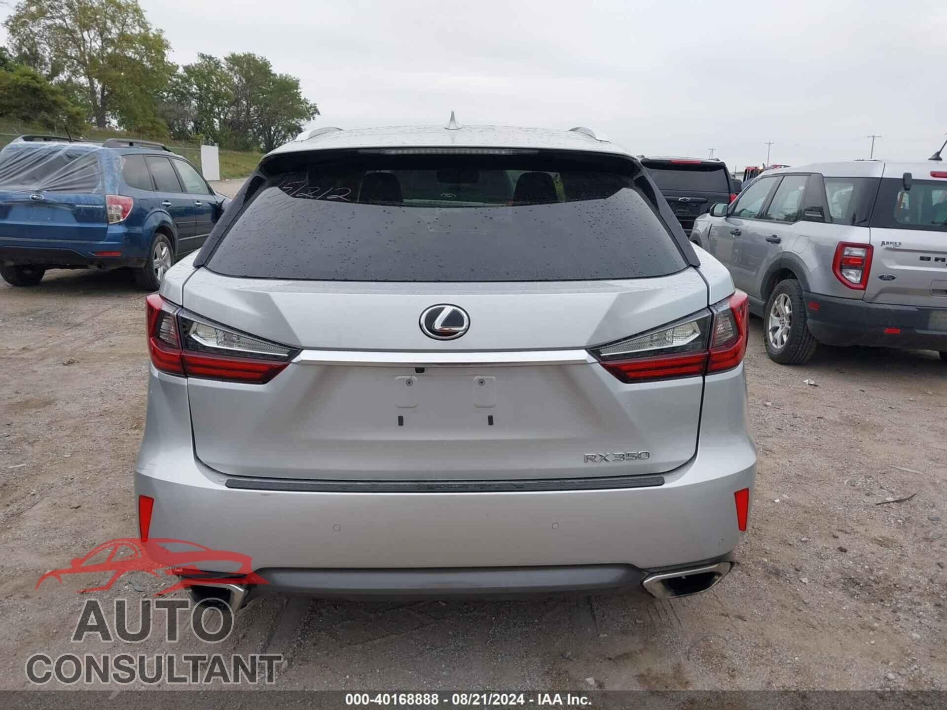 LEXUS RX 350 2017 - 2T2BZMCA3HC055405